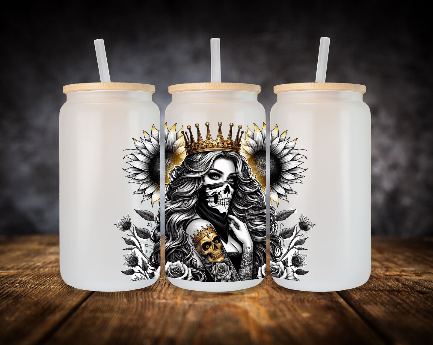 Glass Can- Girl With Crown