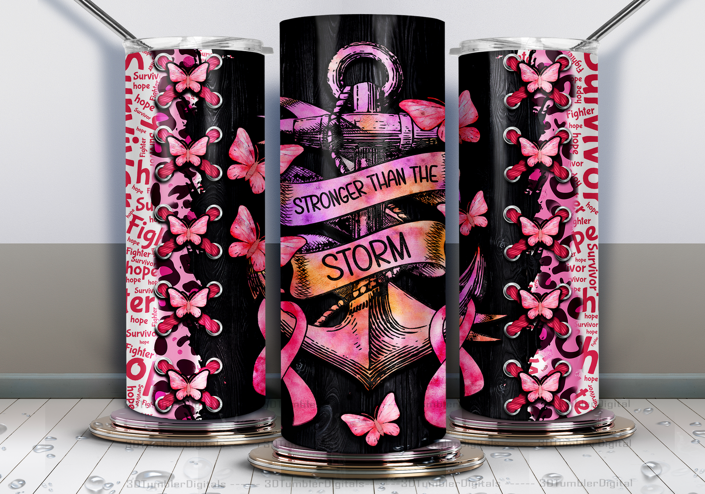 20oz Tumbler- Stronger Than the Storm