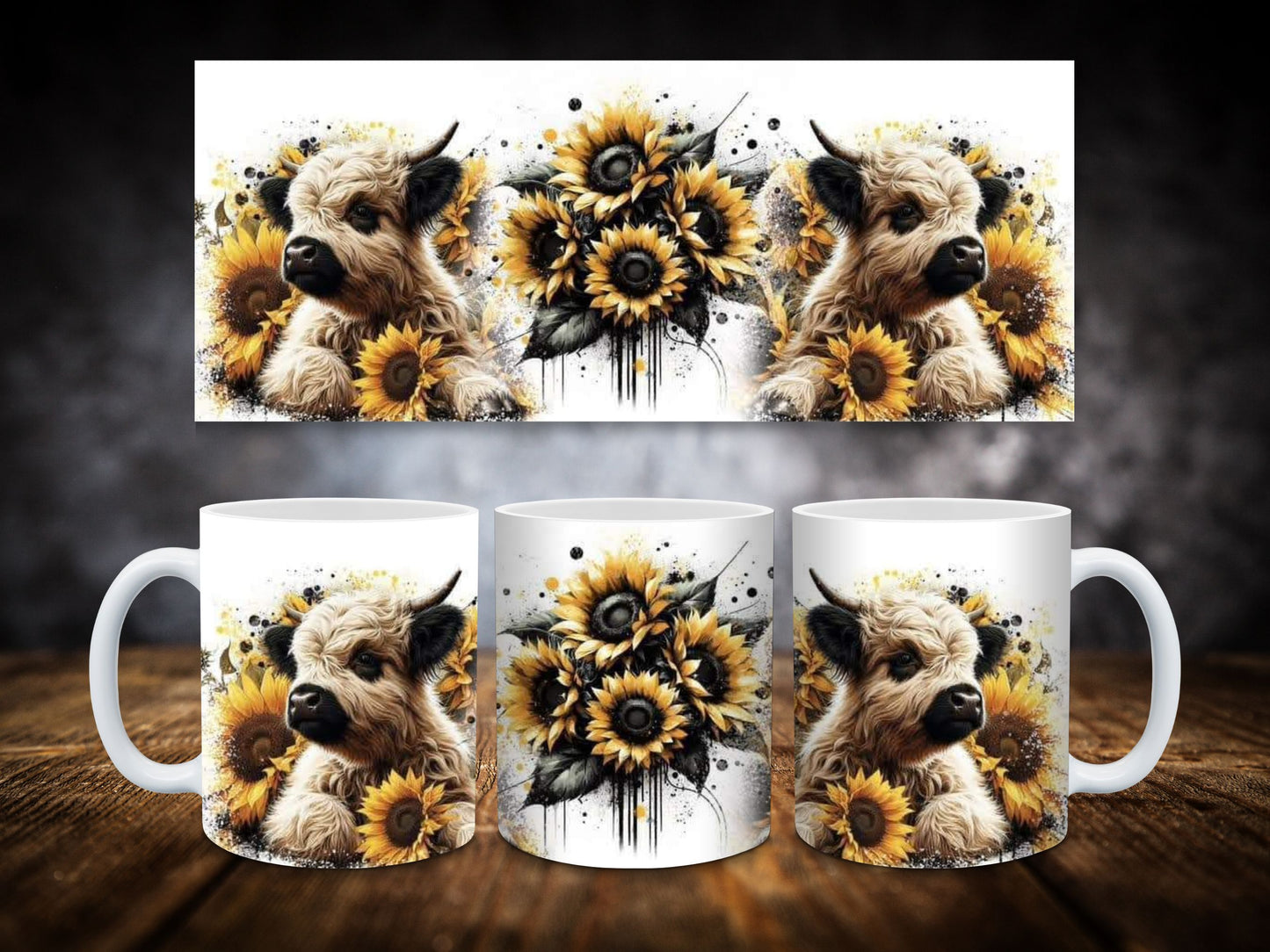 Coffee Mugs-Highland Cow