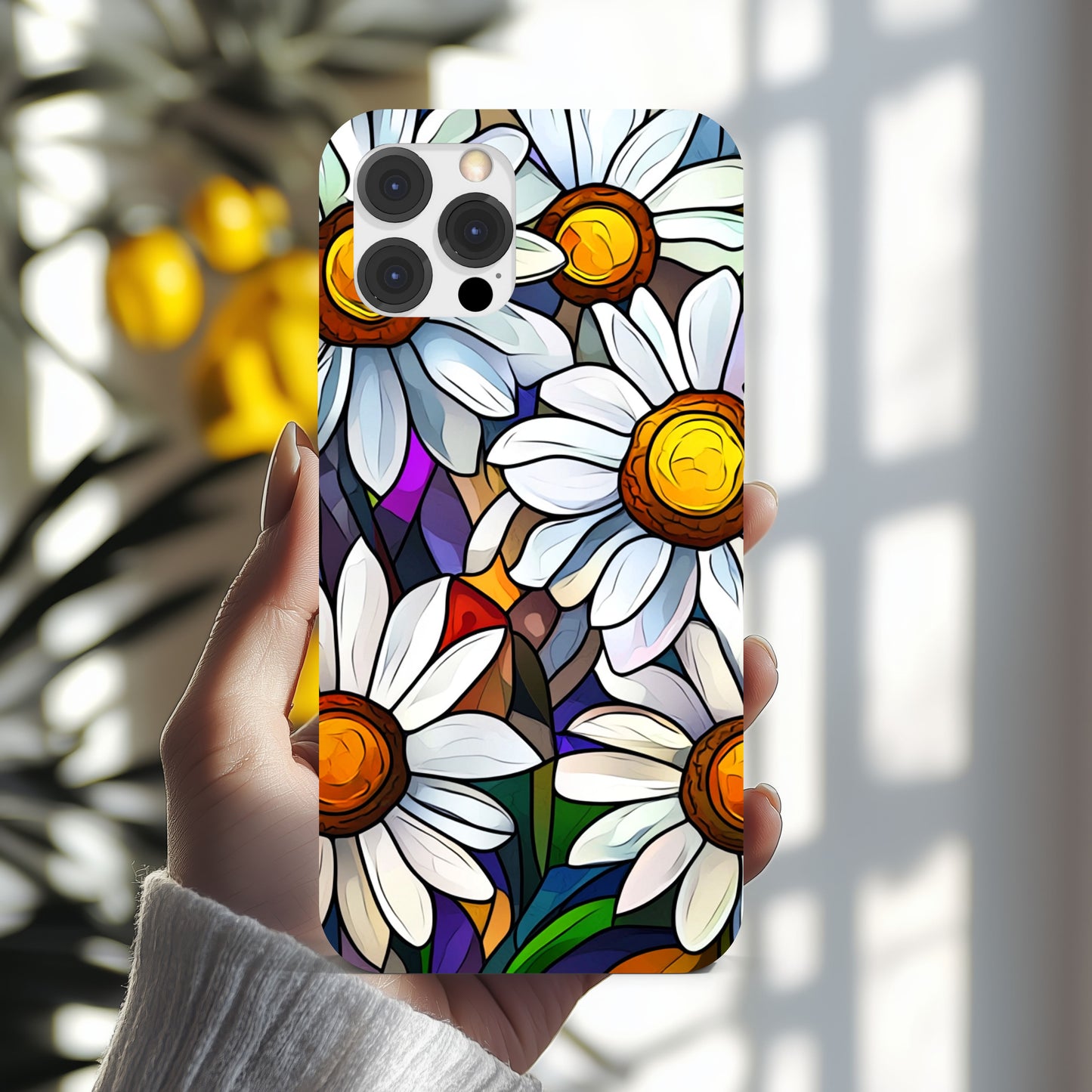 iPhone Case Stained Glass Flowers