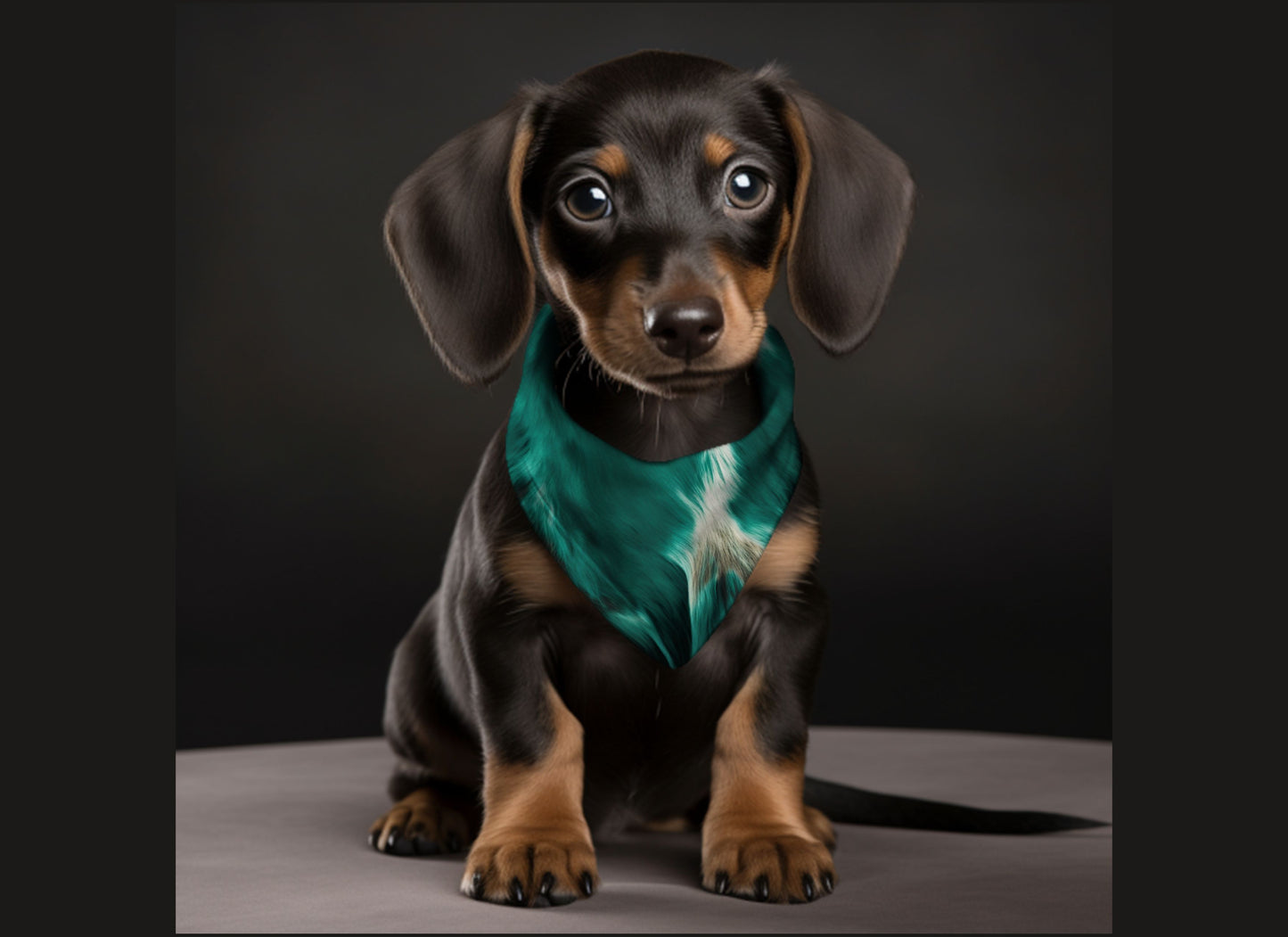 Dog Bandana-Blue Furr Print