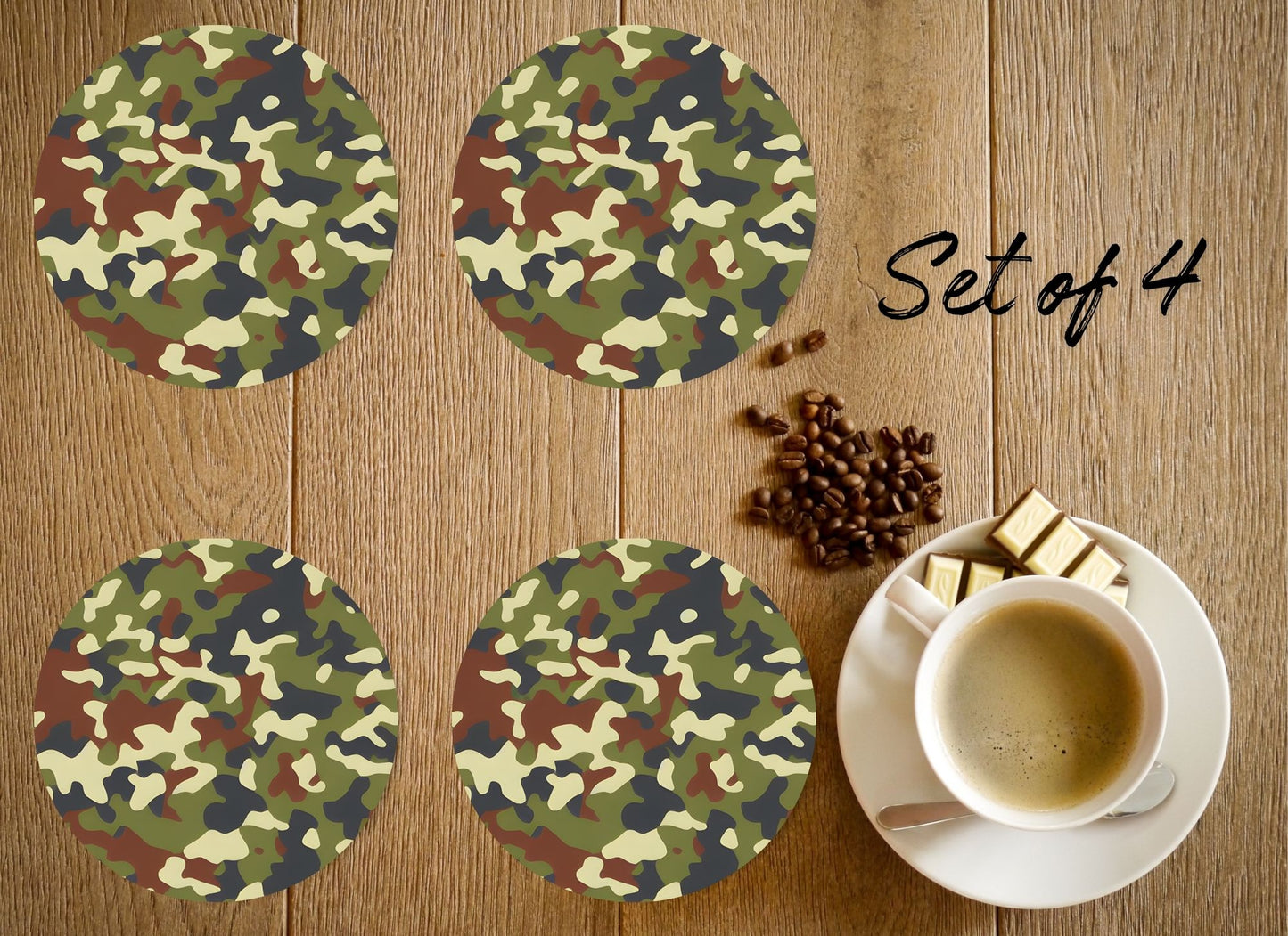 Drink Coaster- Army Print