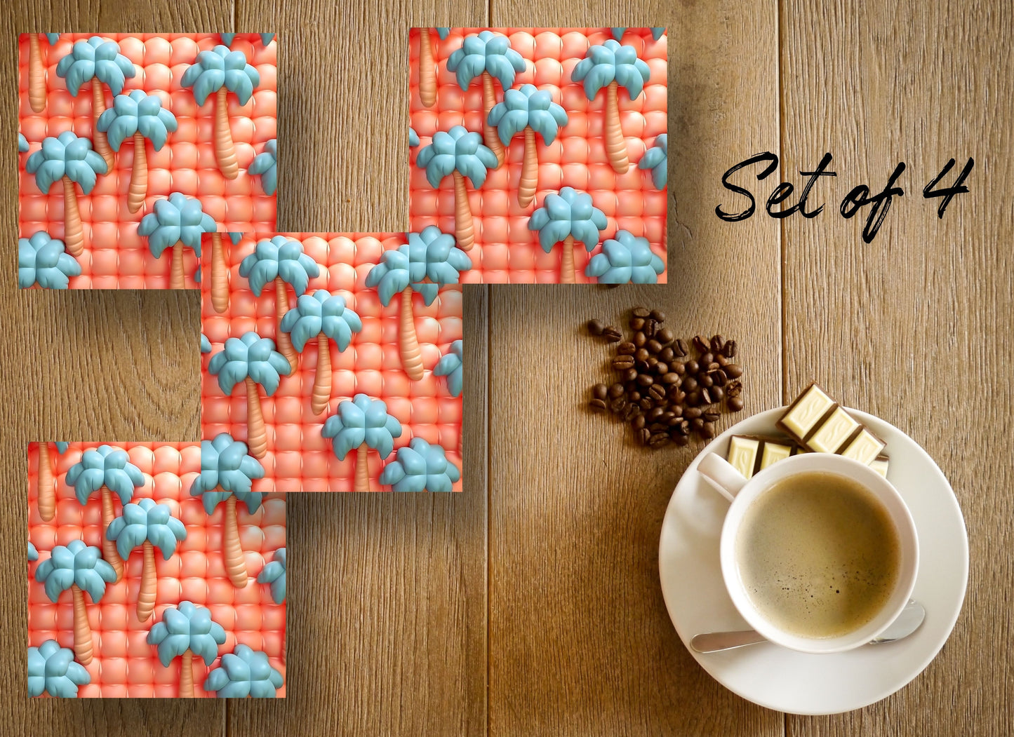 Drink Coasters- Puff Stars