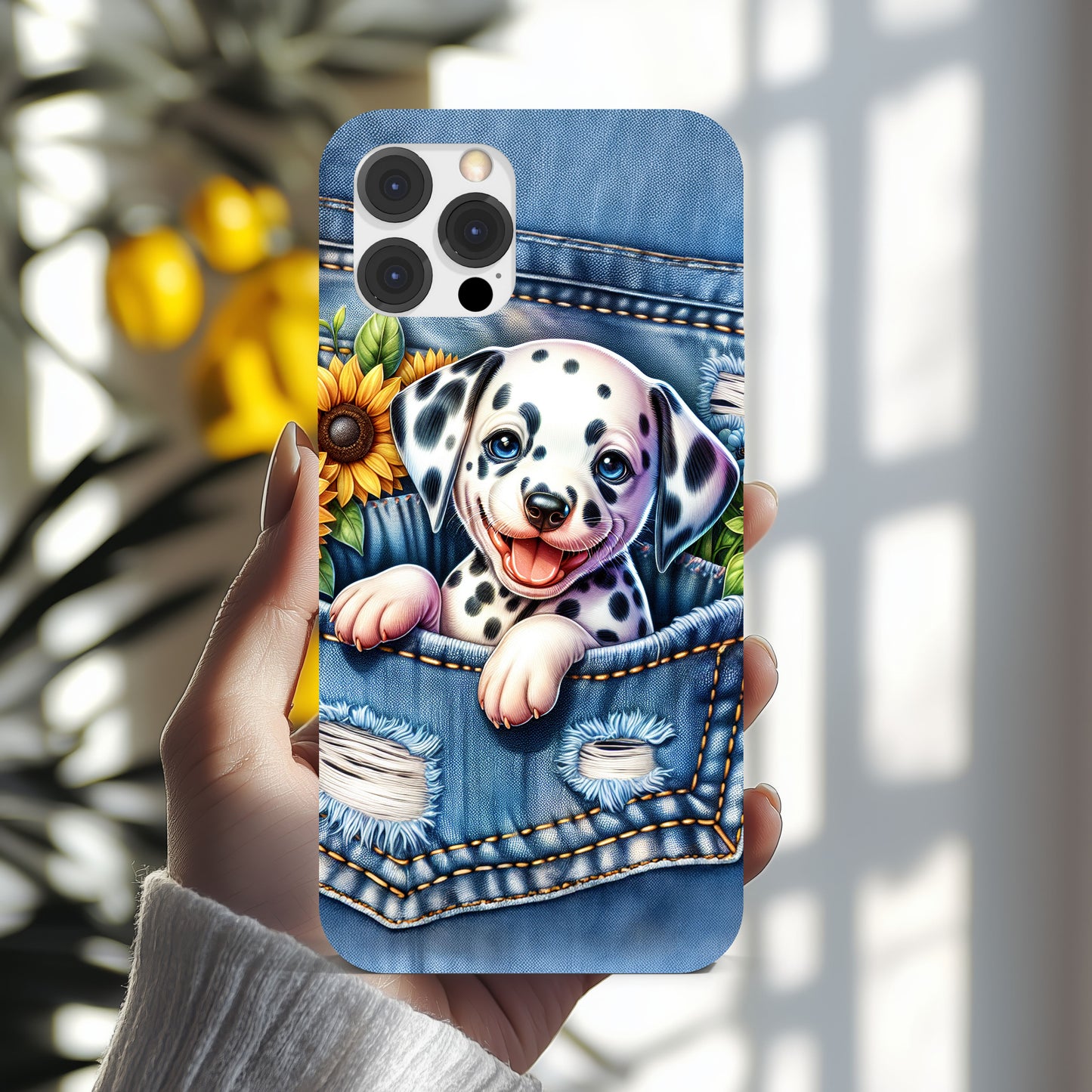 iPhone Case Denim Pocket Dog