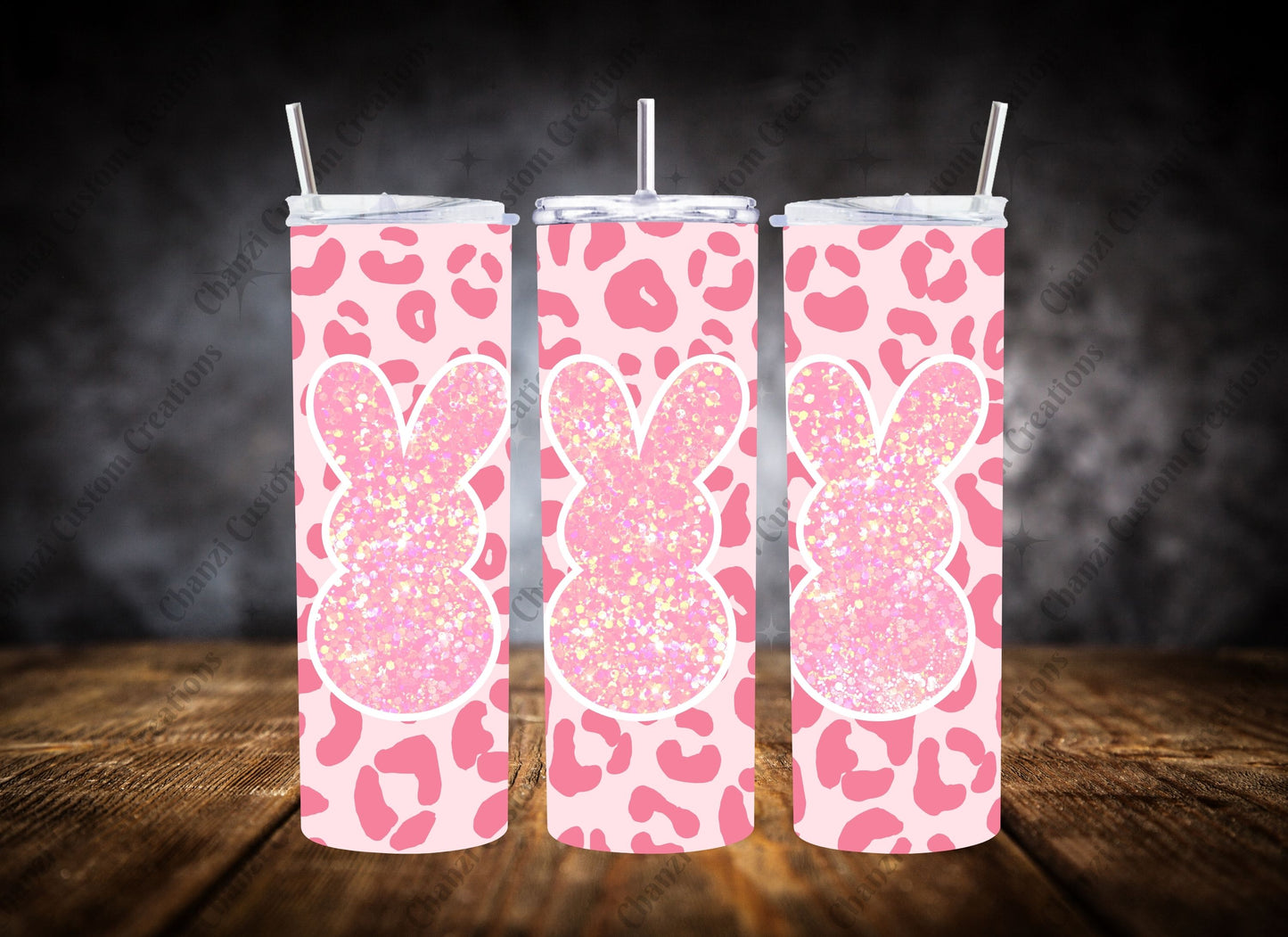 20oz Tumbler Hot Pink Peeps