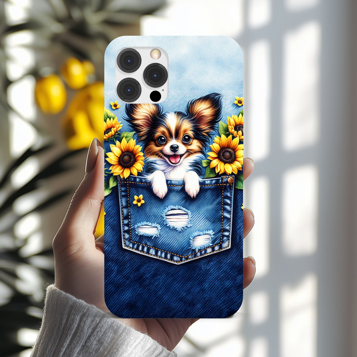 iPhone Case Denim Pocket Dog