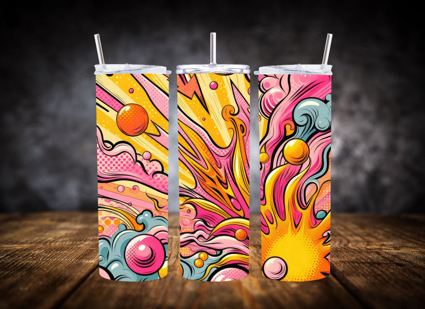 20oz Tumbler- Comic Style Pop Art Collection