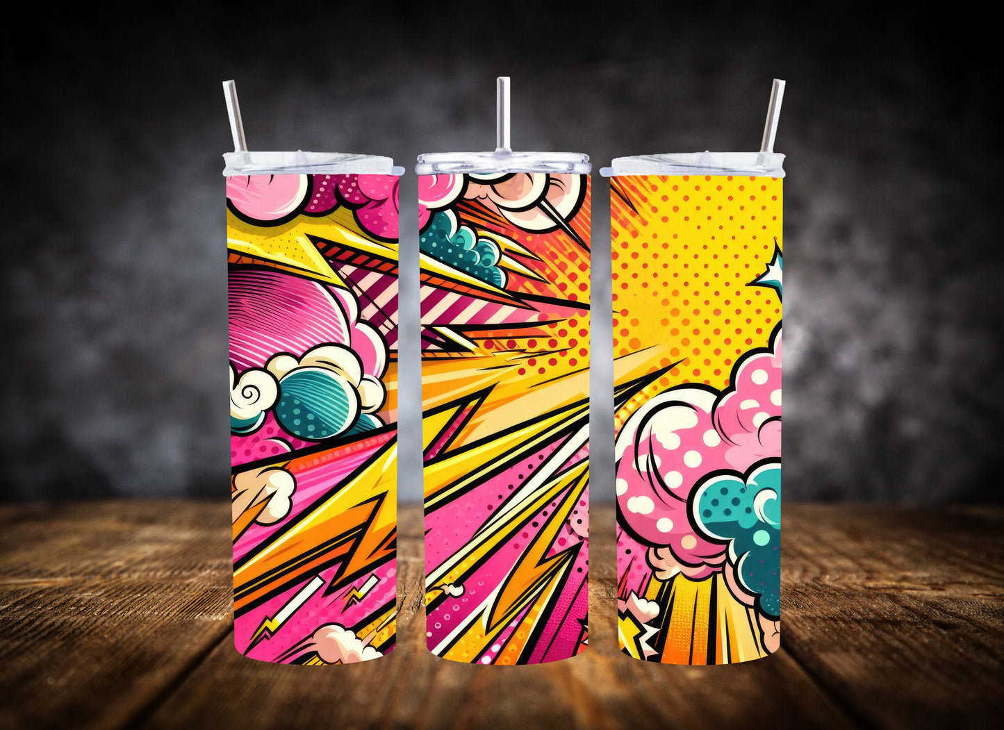 20oz Tumbler- Comic Style Pop Art Collection