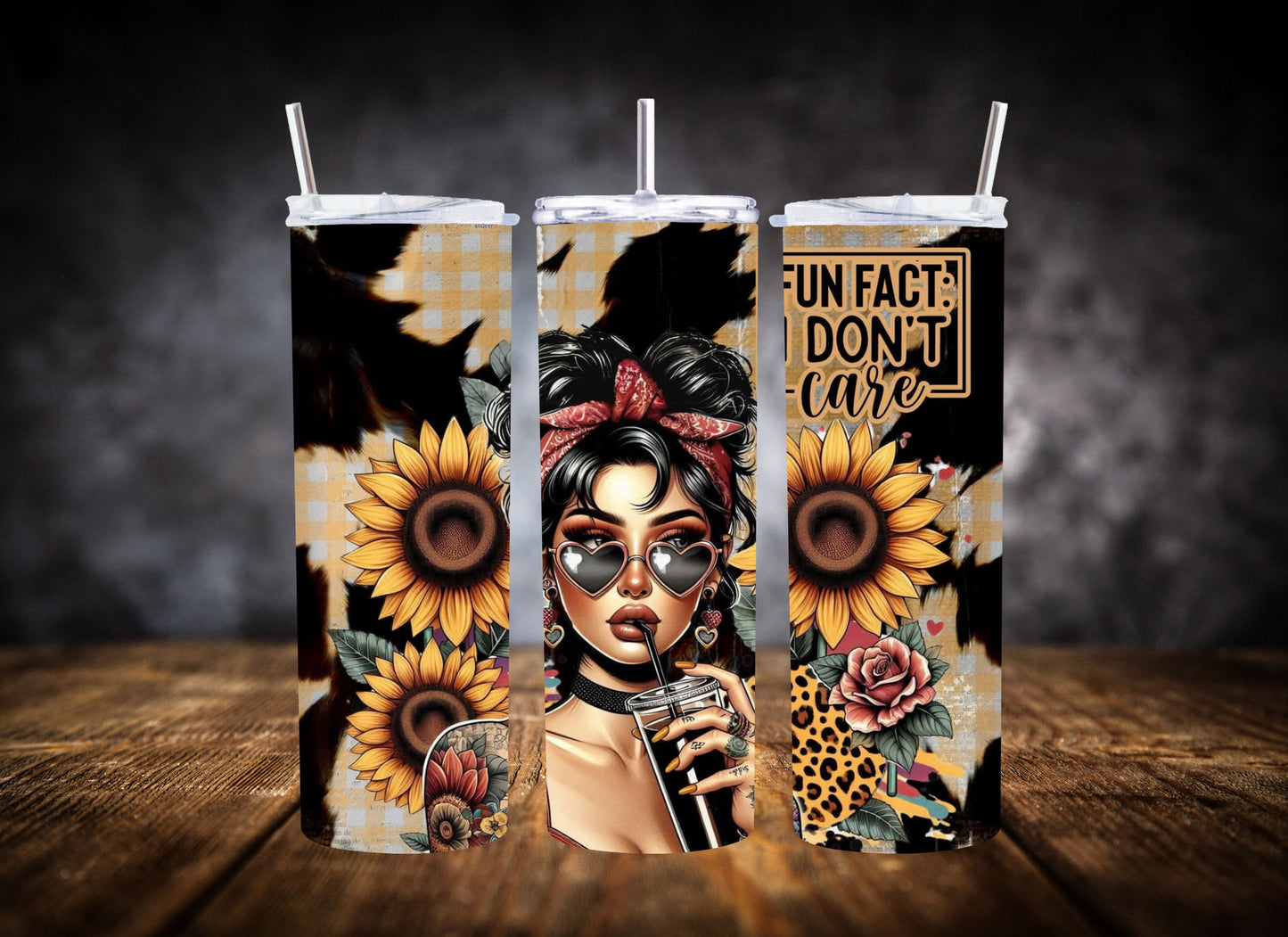 20oz Tumbler Fun Fact I Don't Care