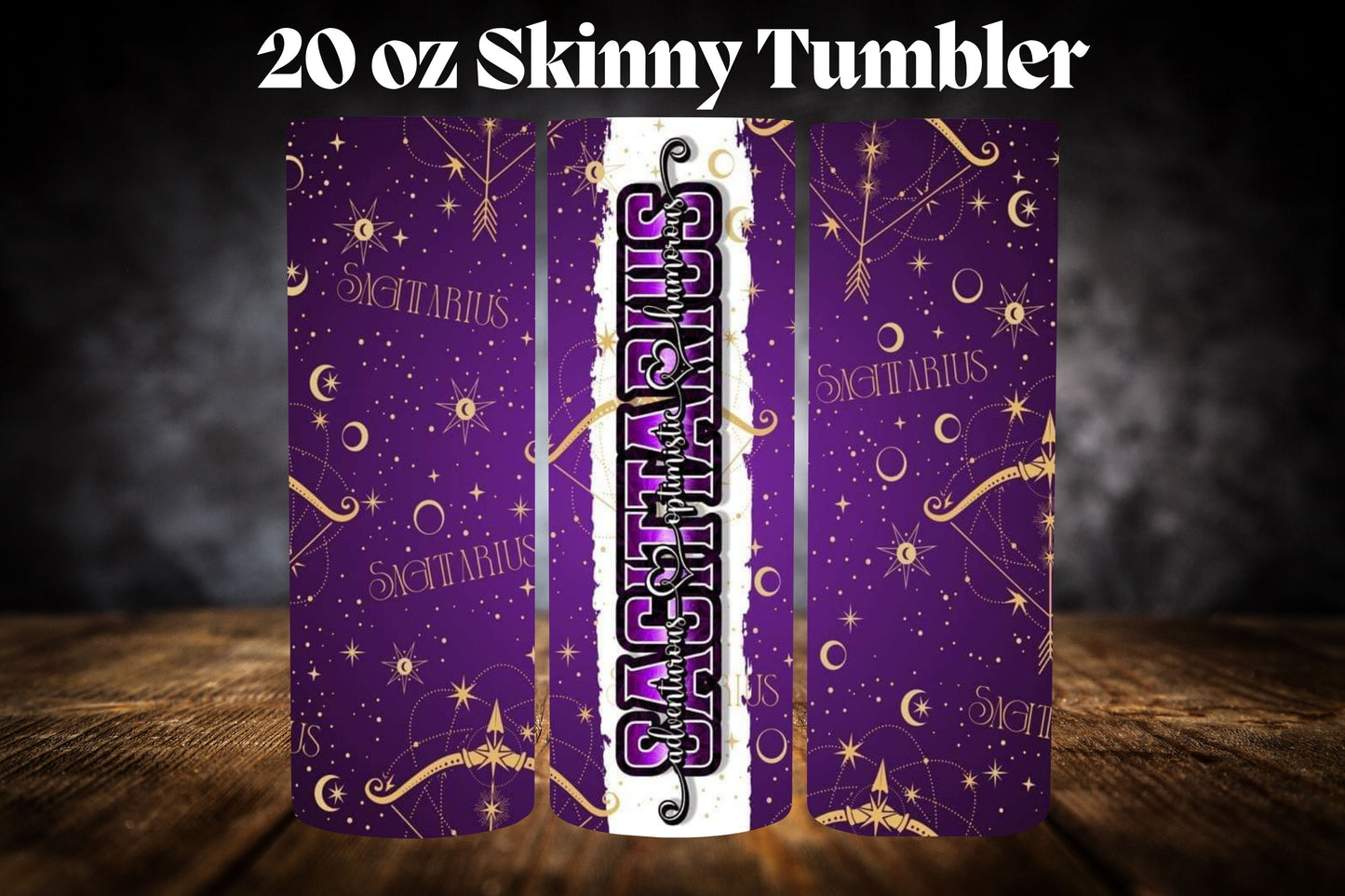 20oz Tumbler- Zodiac-Purple