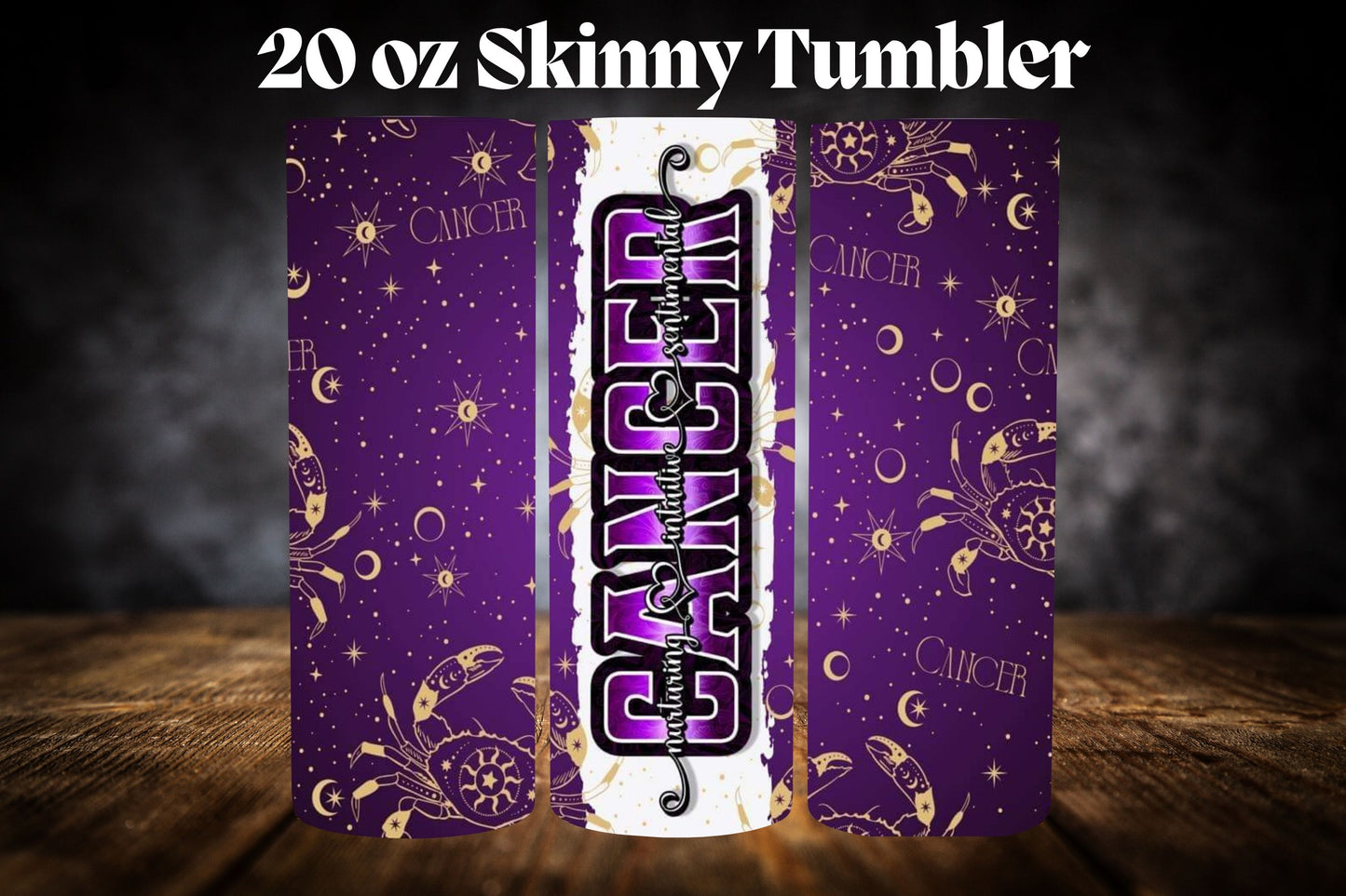 20oz Tumbler- Zodiac-Purple