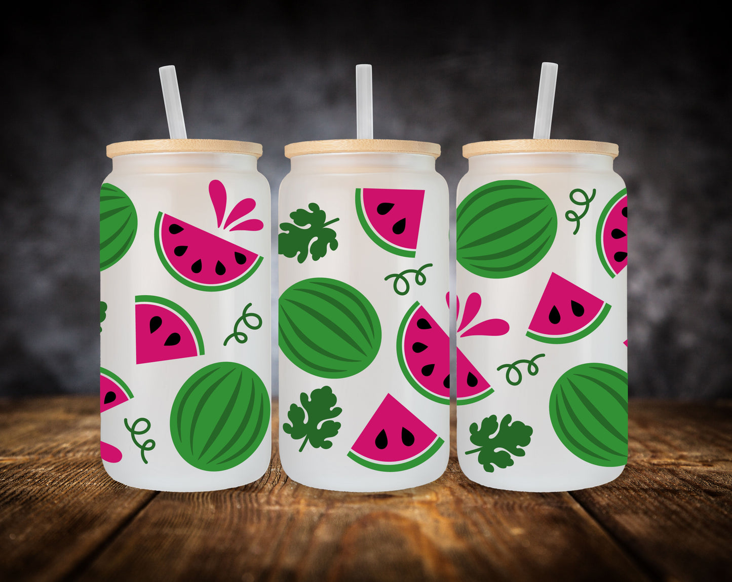 Glass Can- Watermelon