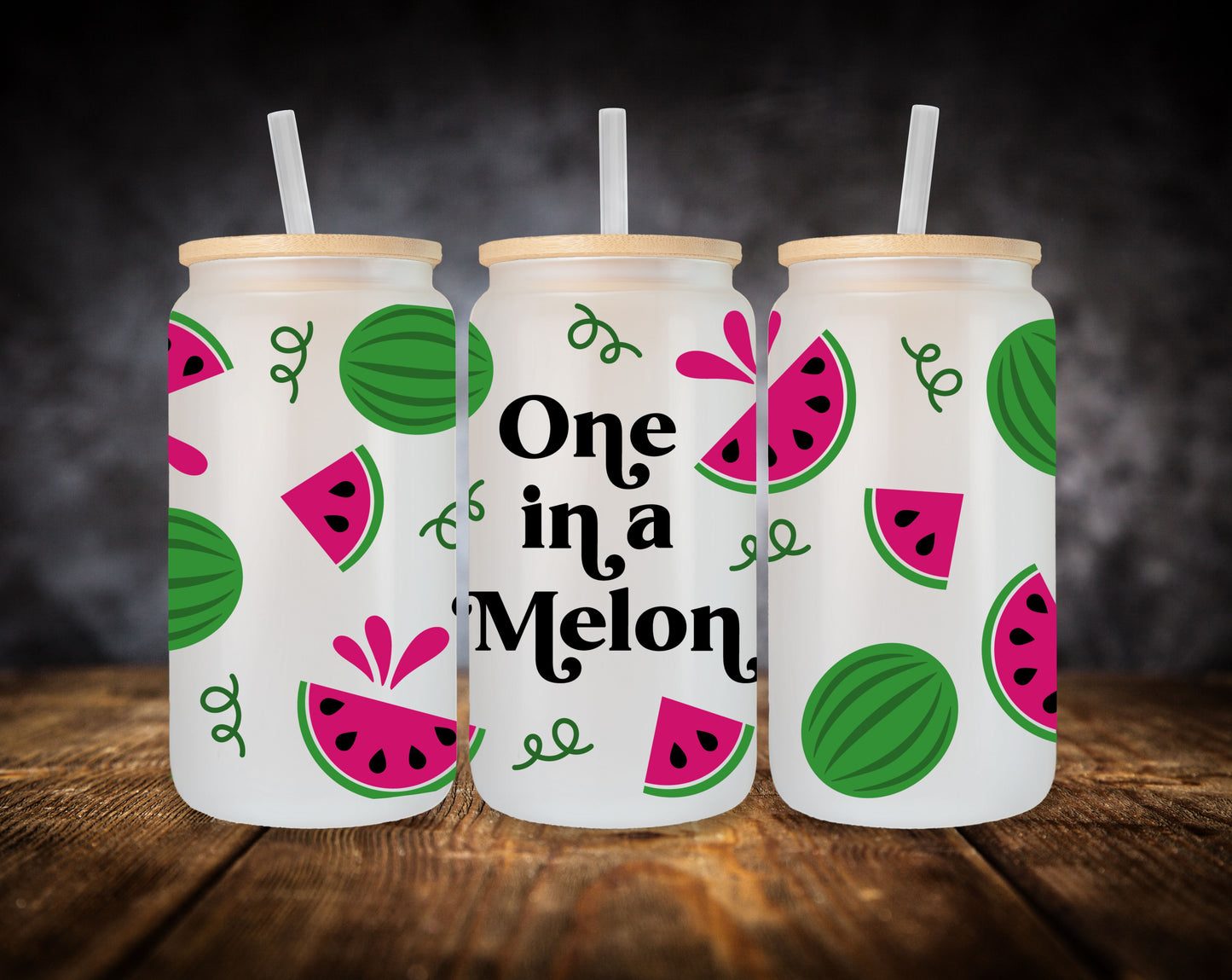 Glass Can- Watermelon