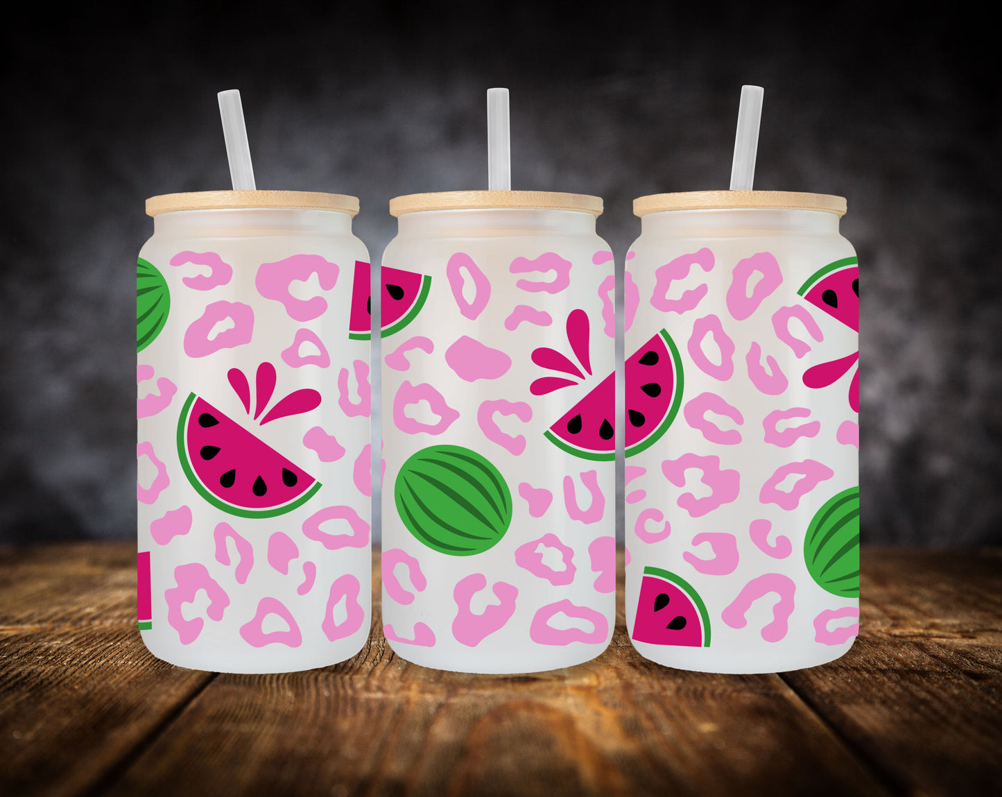 Glass Can- Watermelon