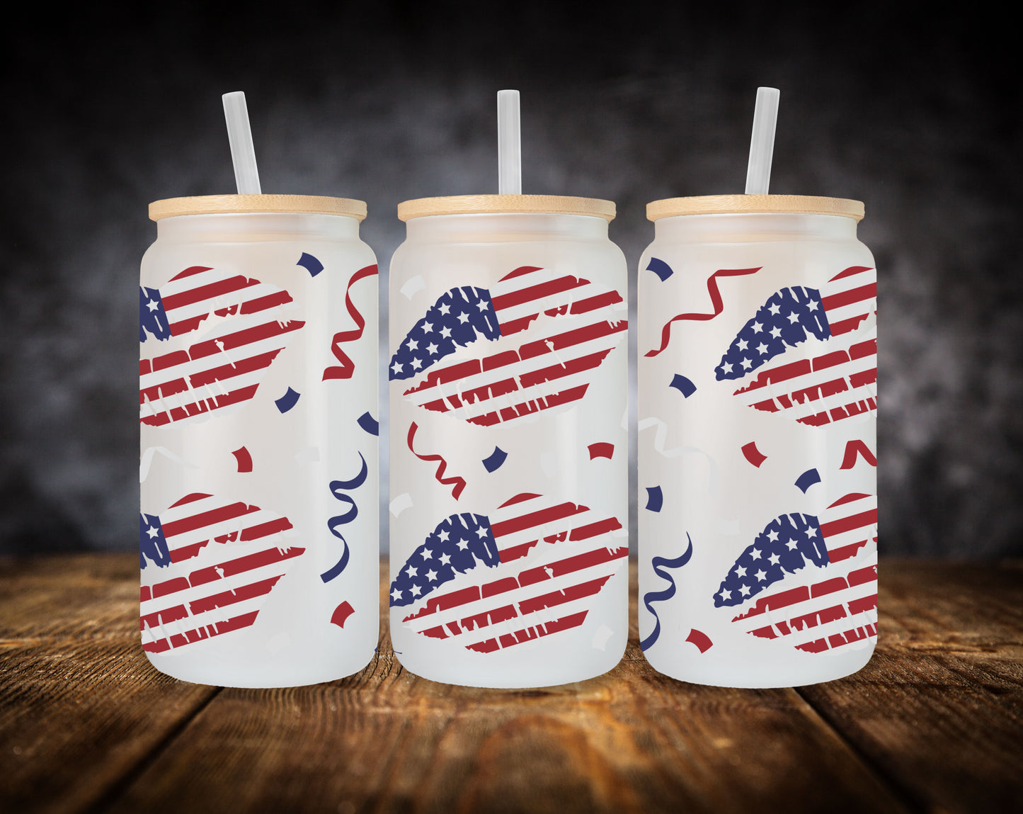 Glass Can-4th of July