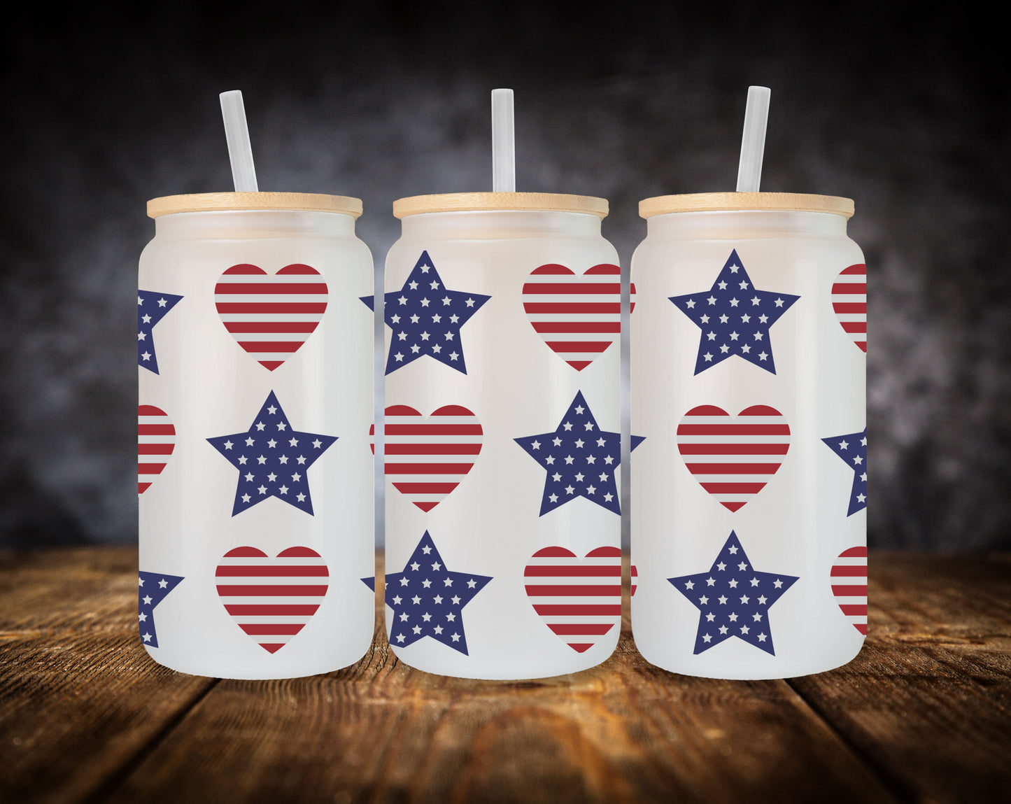 Glass Can-4th of July
