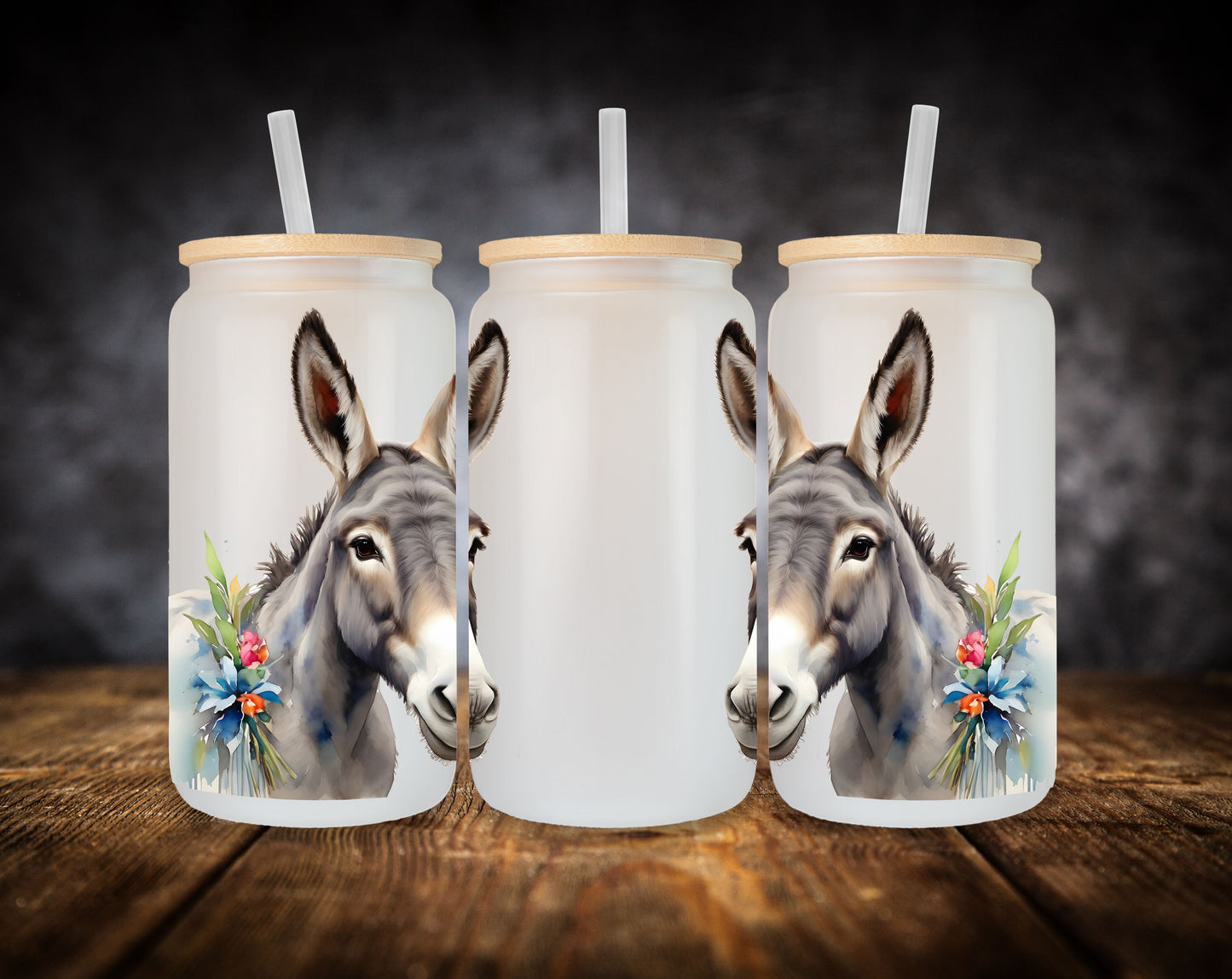 Glass Can-Donkeys Multi