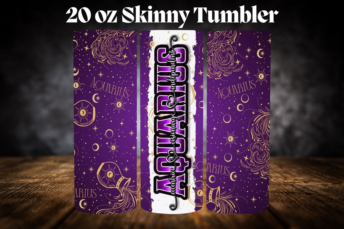 20oz Tumbler- Zodiac-Purple