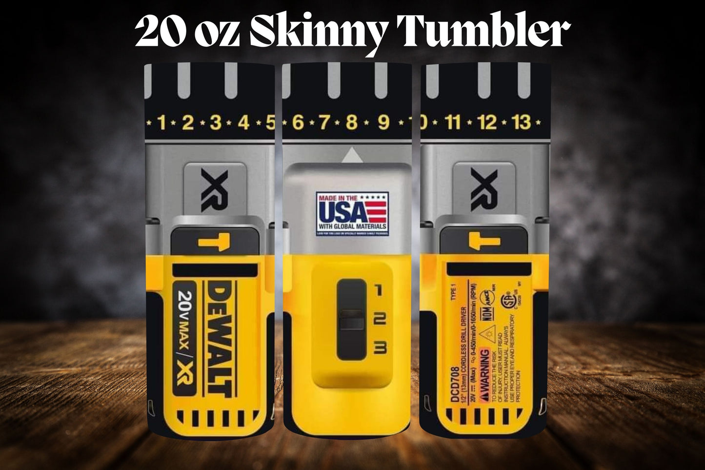 20oz Tumbler- DeWalt Tools