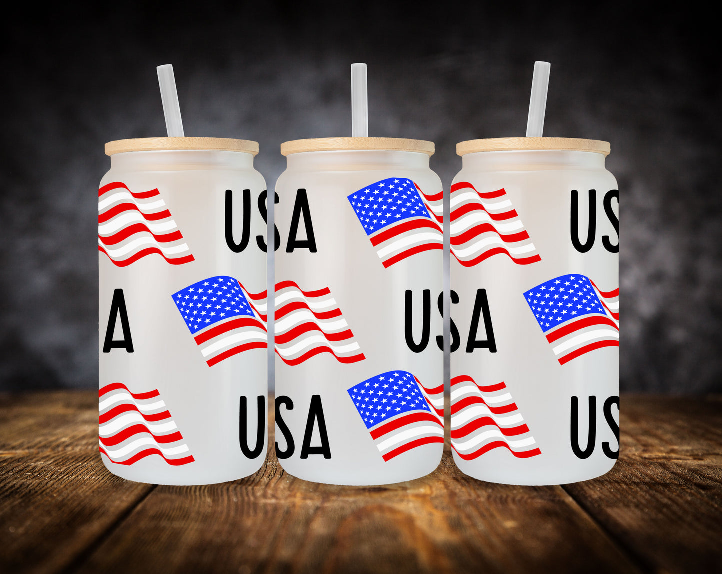 Glass Can-4th of July