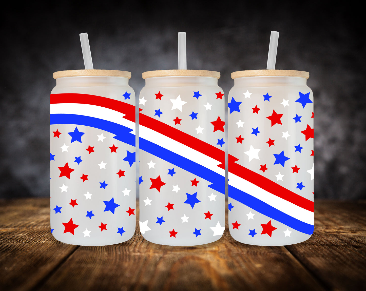 Glass Can-4th of July