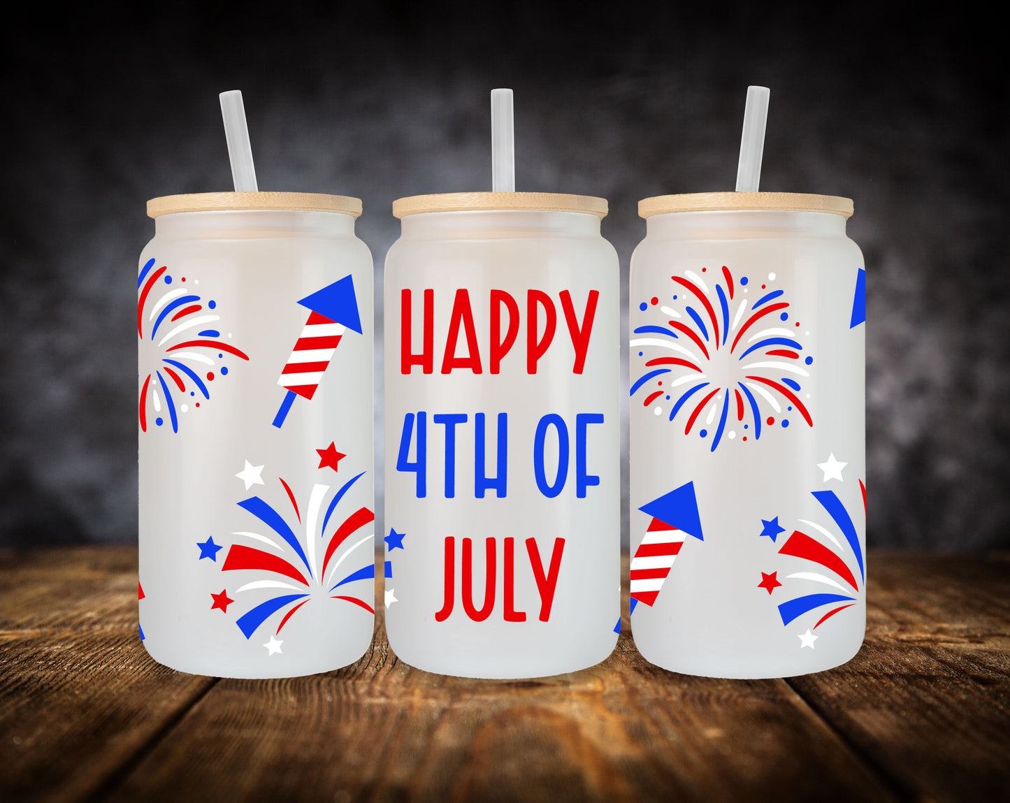 Glass Can-4th of July