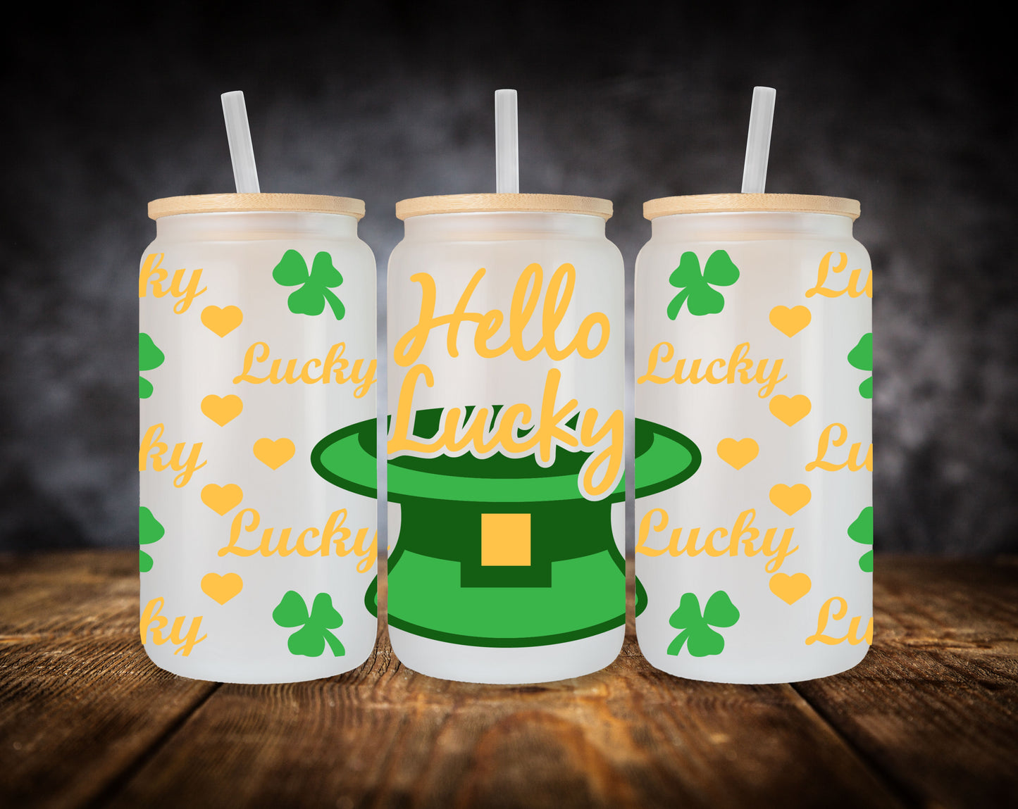Glass Can-St. Patrick's Day