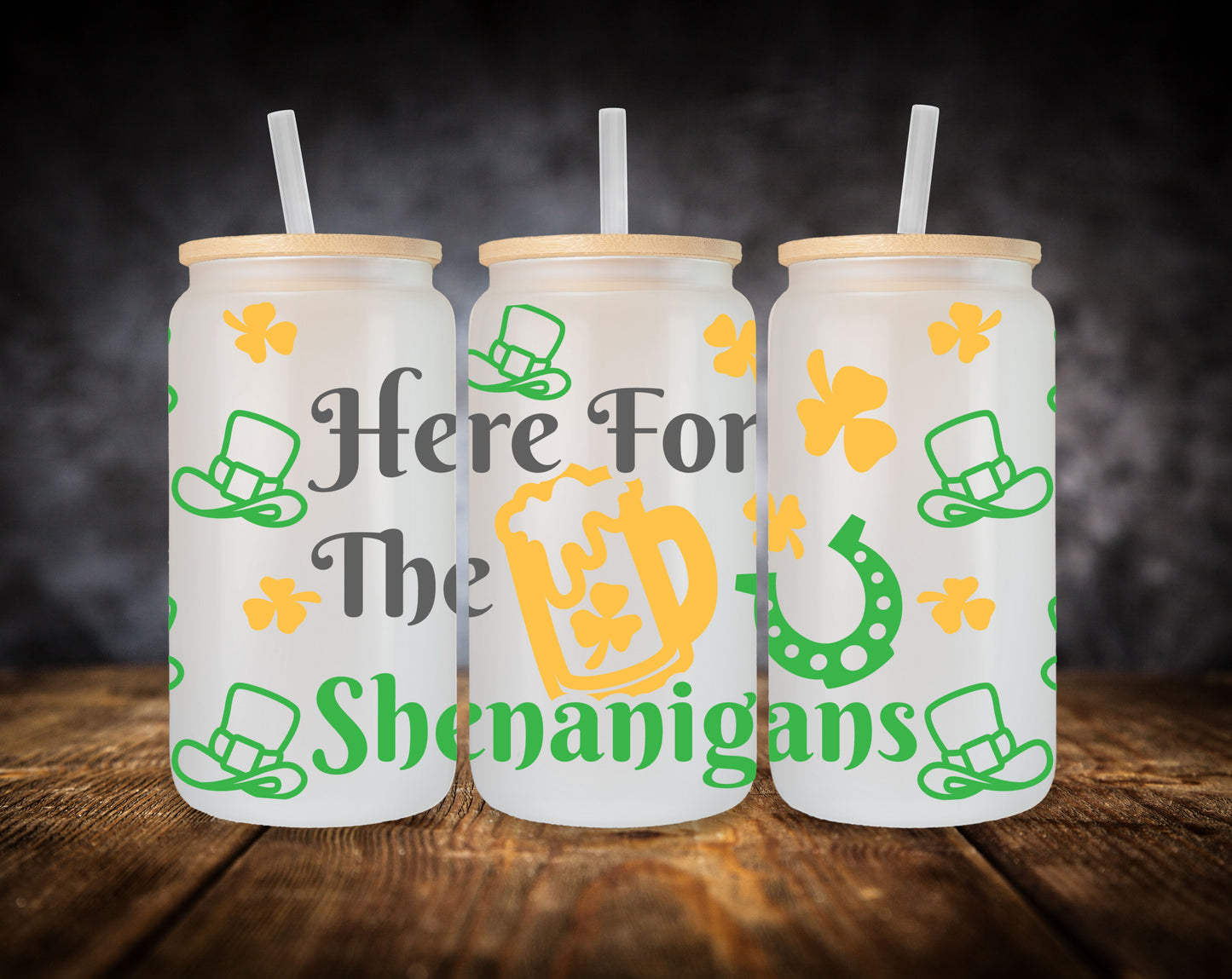 Glass Can-St. Patrick's Day