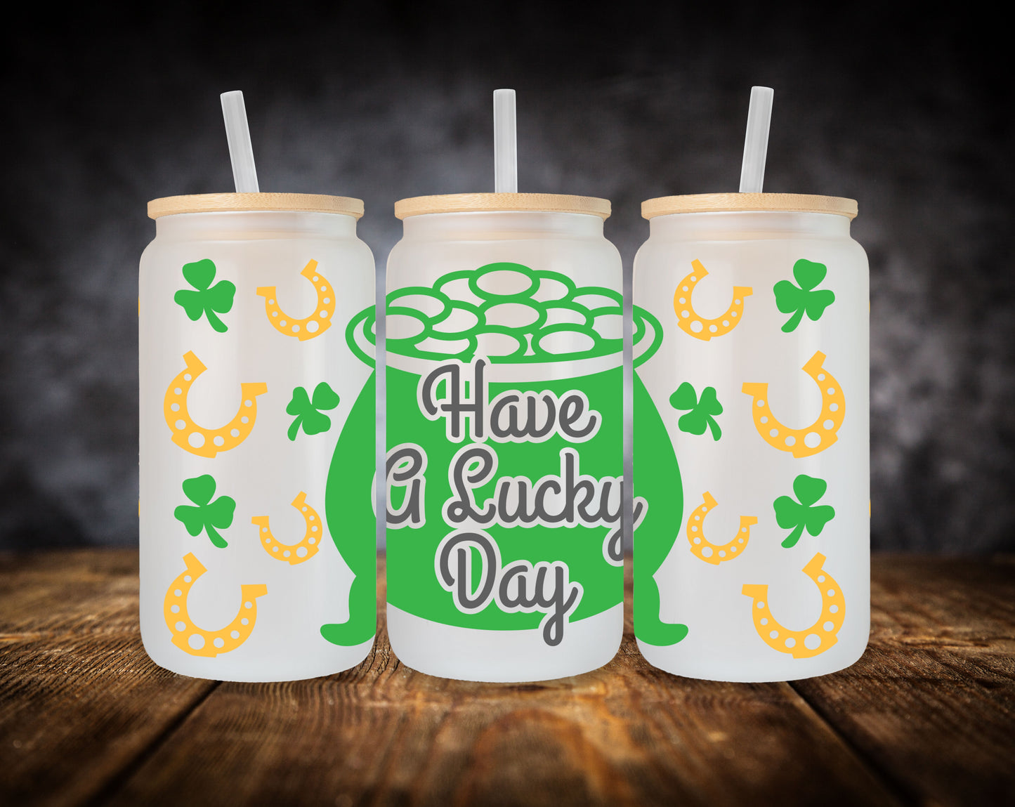 Glass Can-St. Patrick's Day