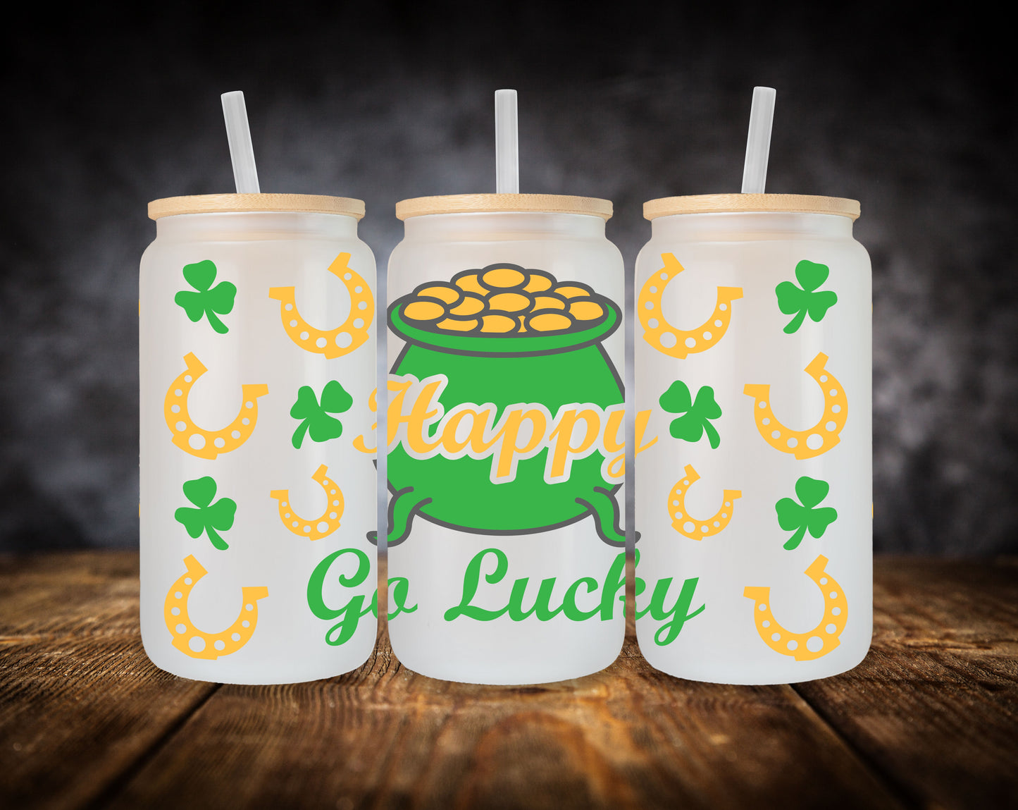 Glass Can-St. Patrick's Day