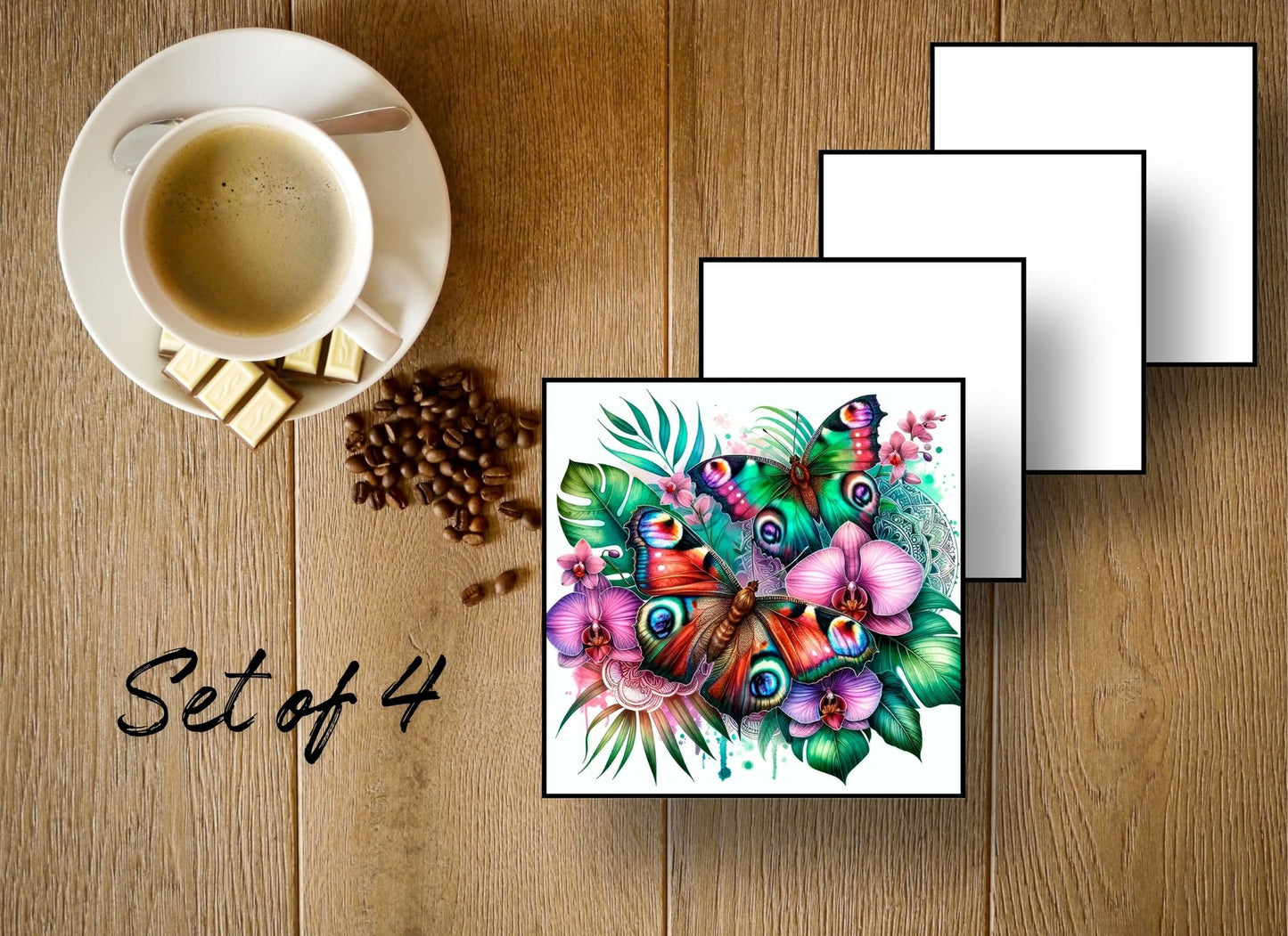 Drink Coasters- Butterflies