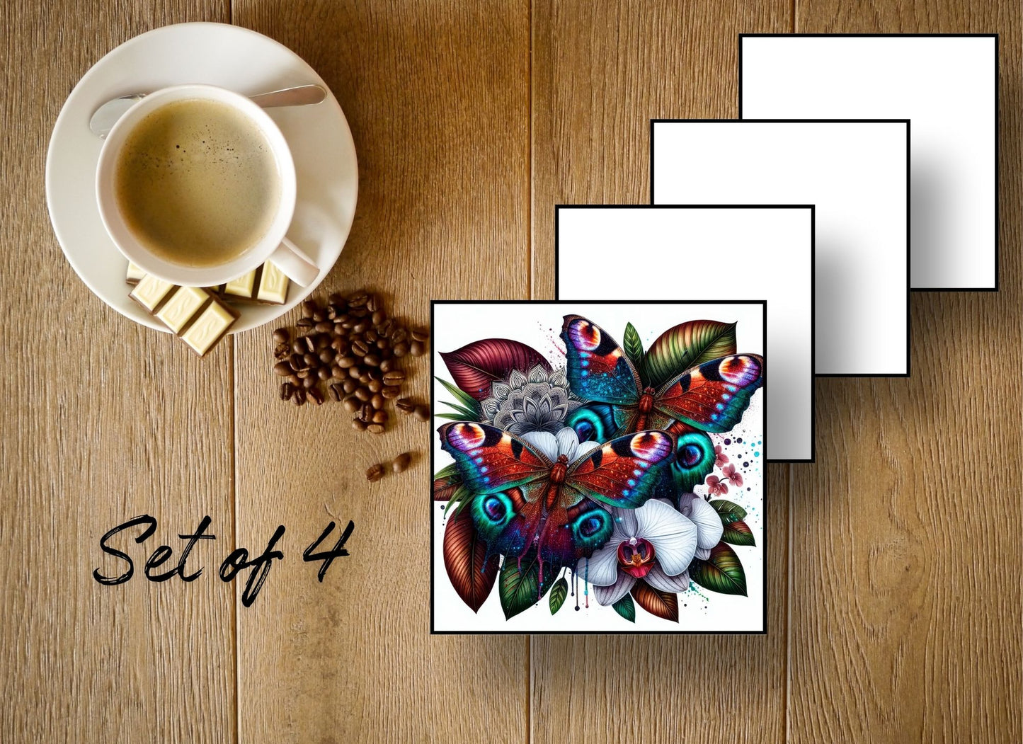Drink Coasters- Butterflies