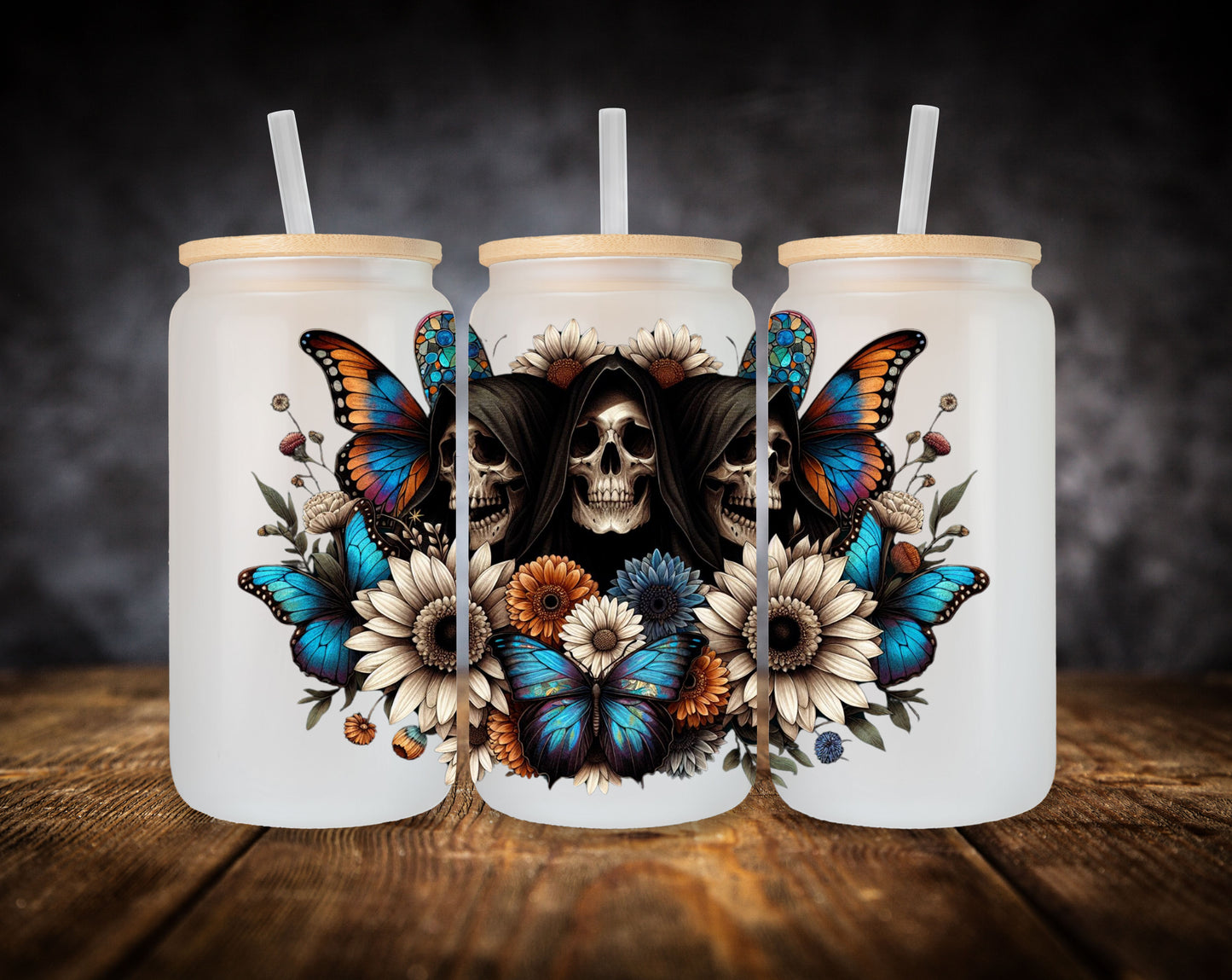Glass Can- Cloak Skulls