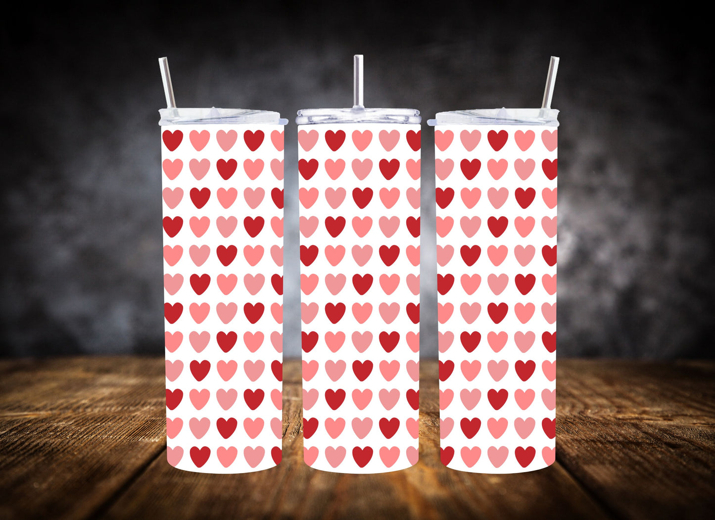 20oz Tumbler- Playful Hearts Collection