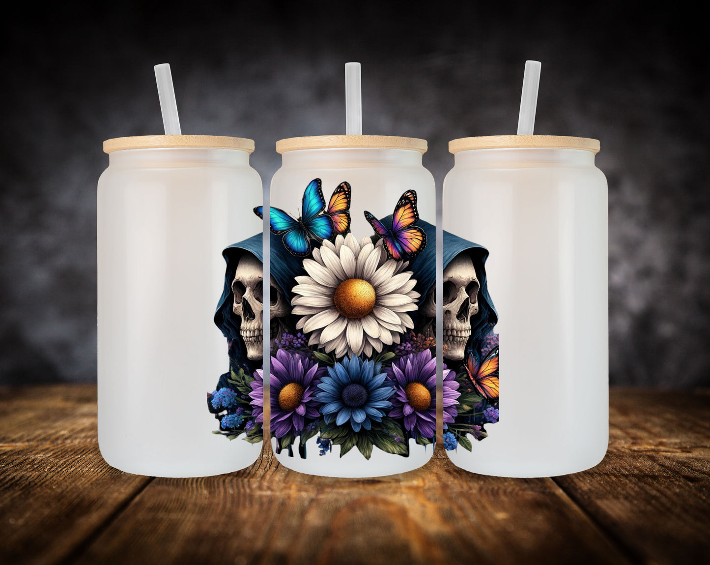 Glass Can- Cloak Skulls