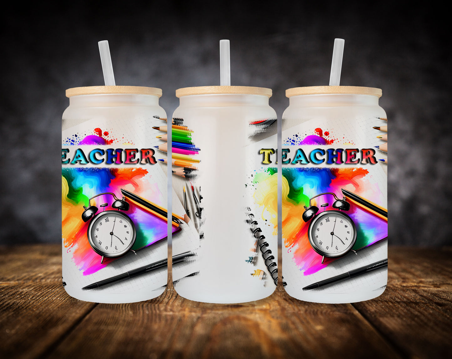 Glass Can-Teacher-Colorful