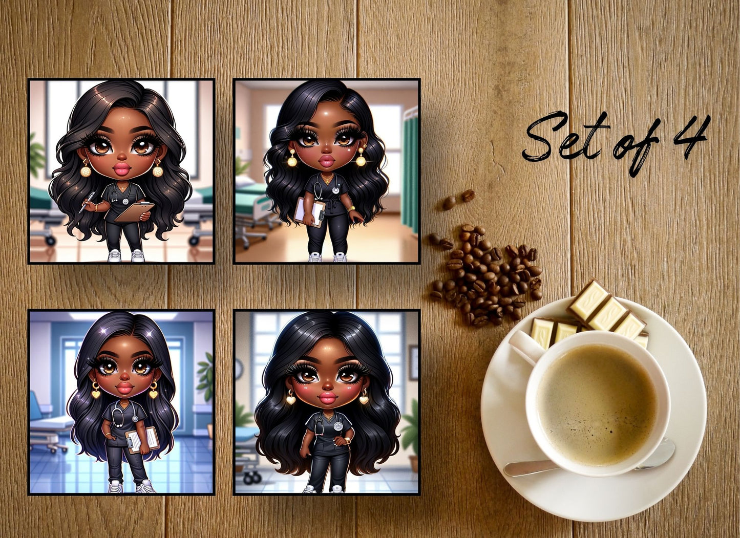 Drink Coasters- Doctor/Nurse