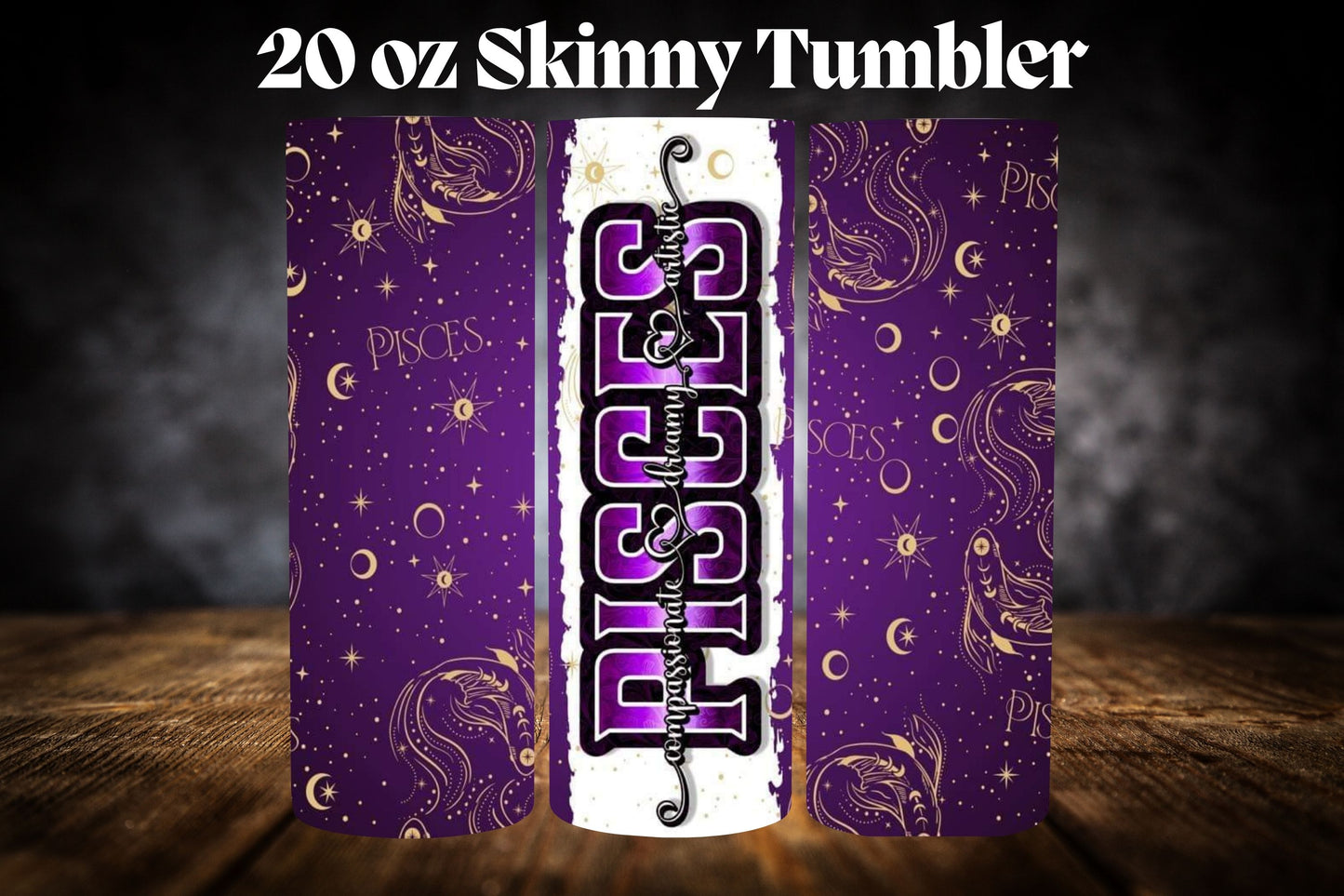 20oz Tumbler- Zodiac-Purple