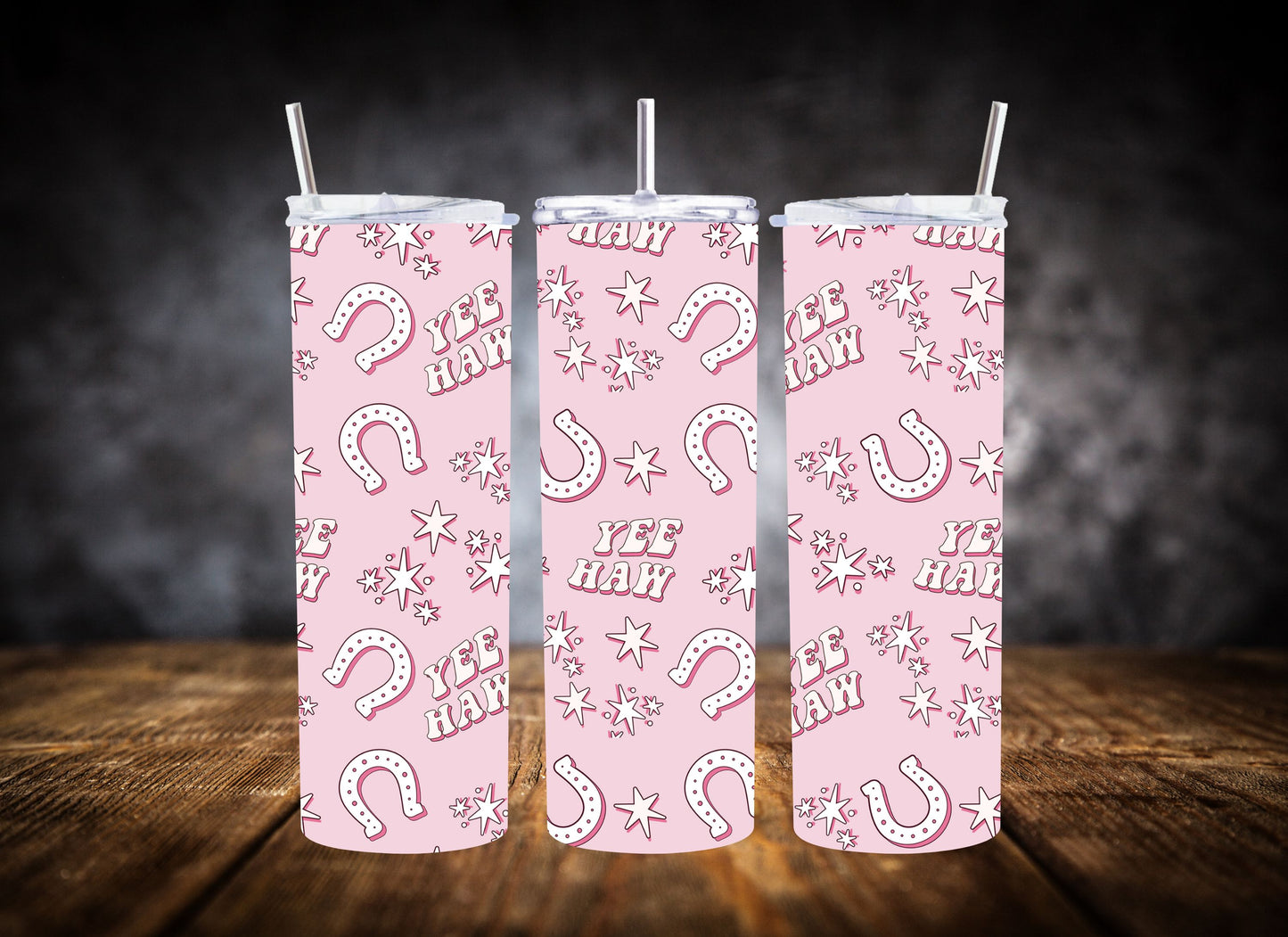20oz Tumbler Pink Cowgirl Collection