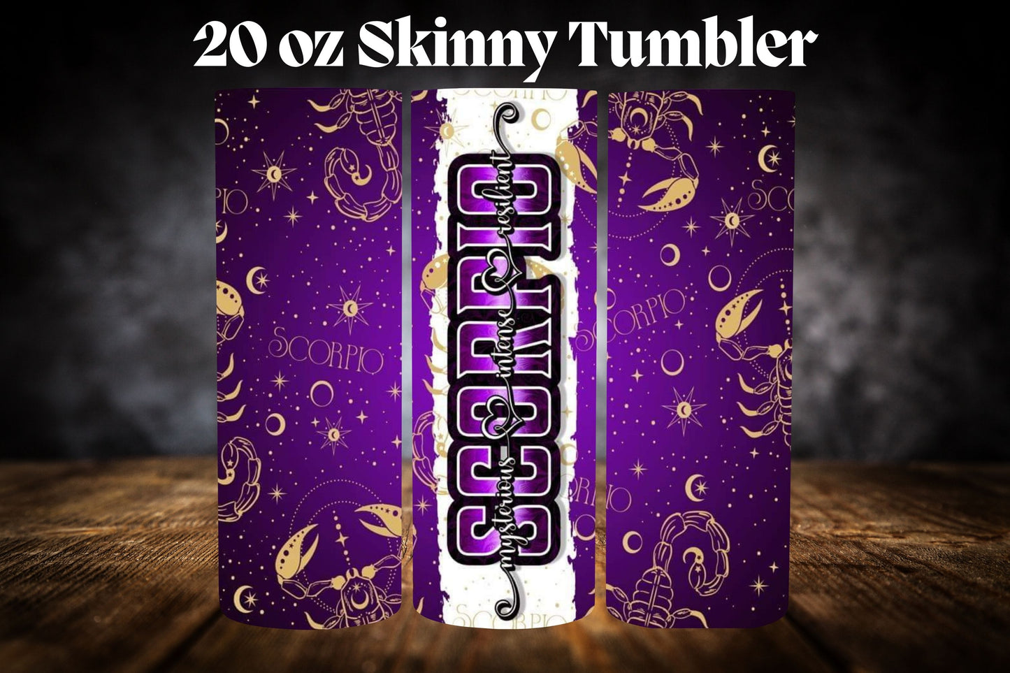 20oz Tumbler- Zodiac-Purple