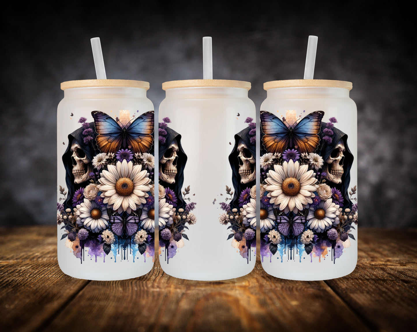 Glass Can- Cloak Skulls