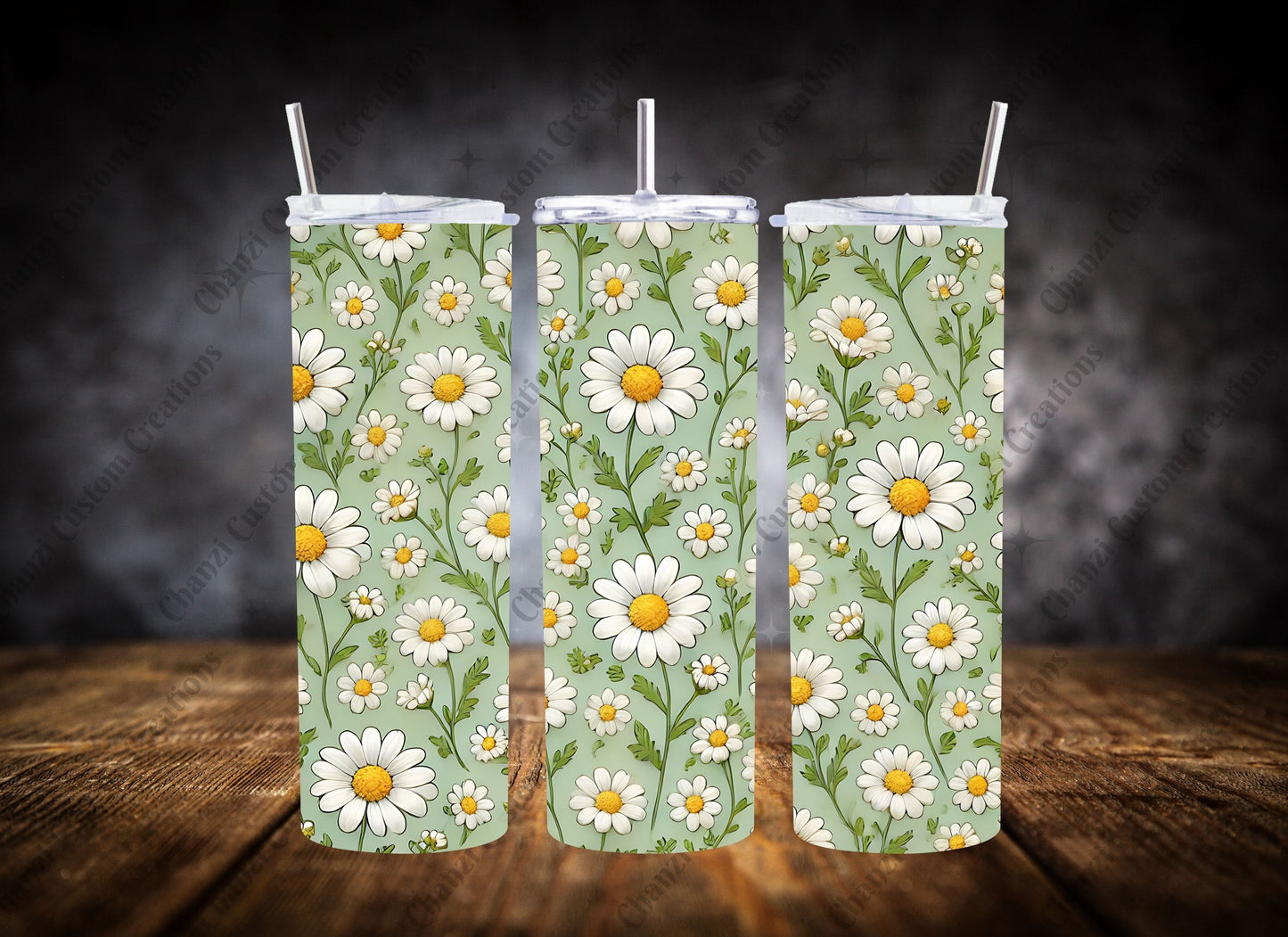 20oz Tumbler Daisies