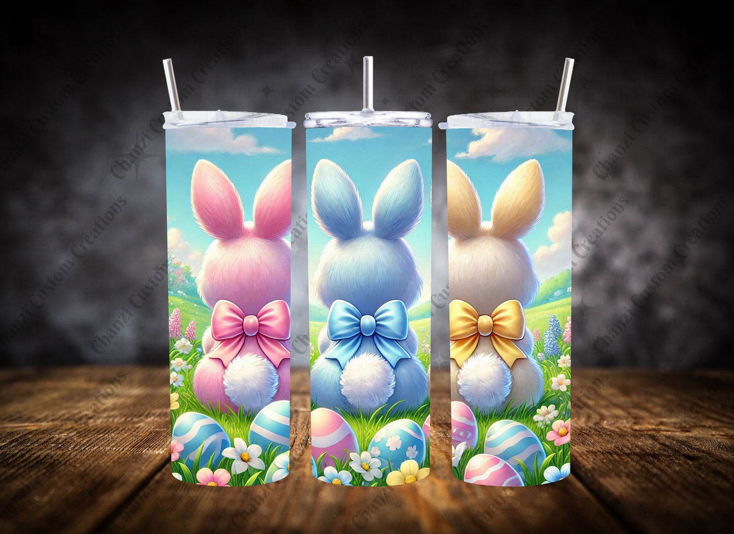 20oz Tumbler Bunnies & Bows