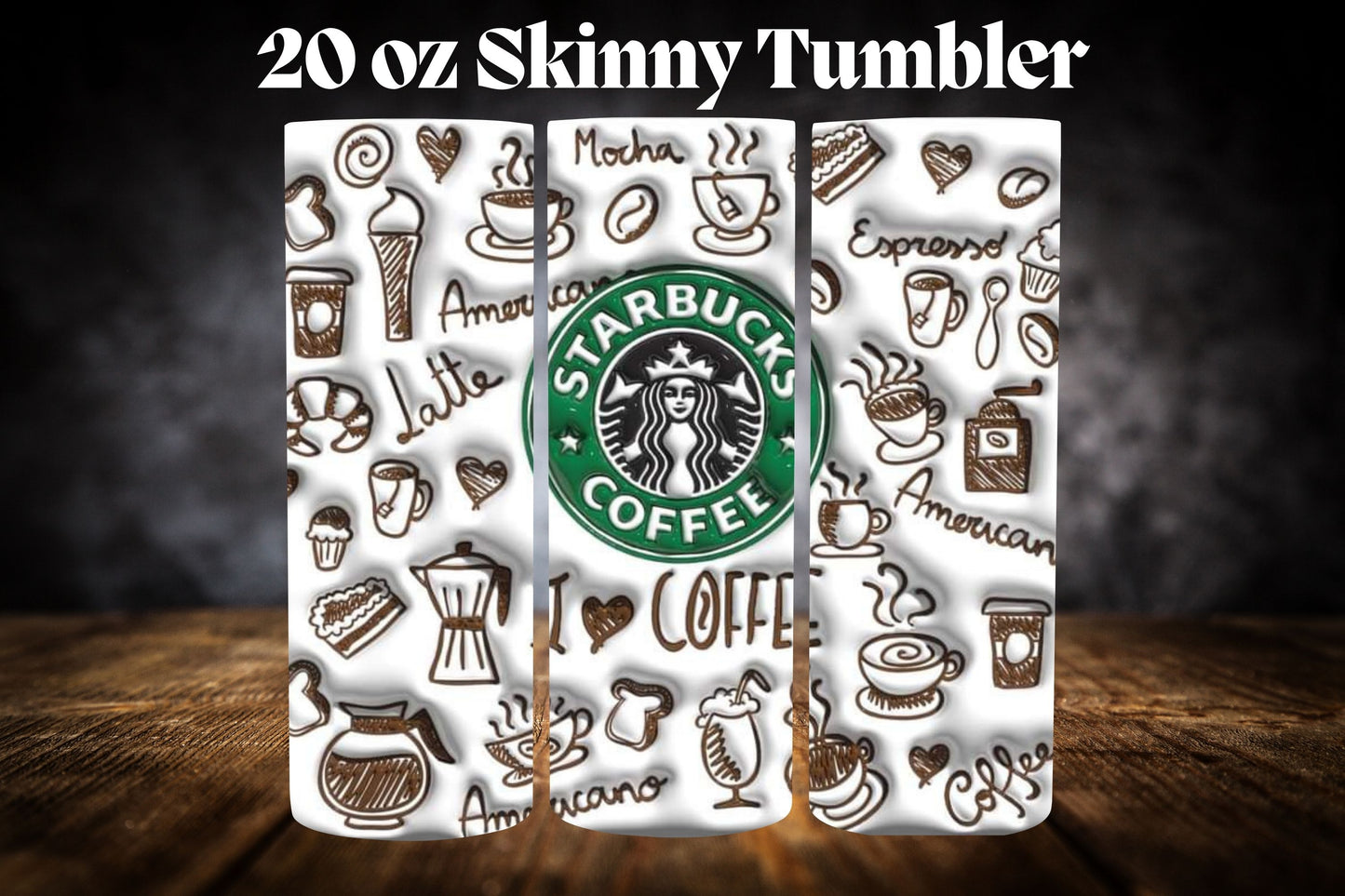 20oz Tumbler- Coffee House Collection