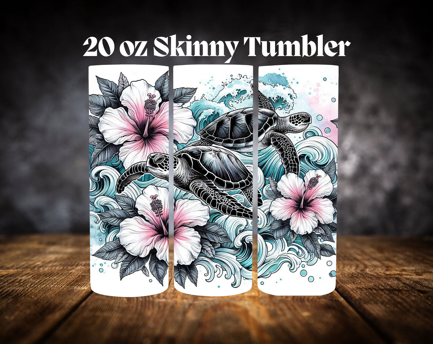 20oz Tumbler- Turtles