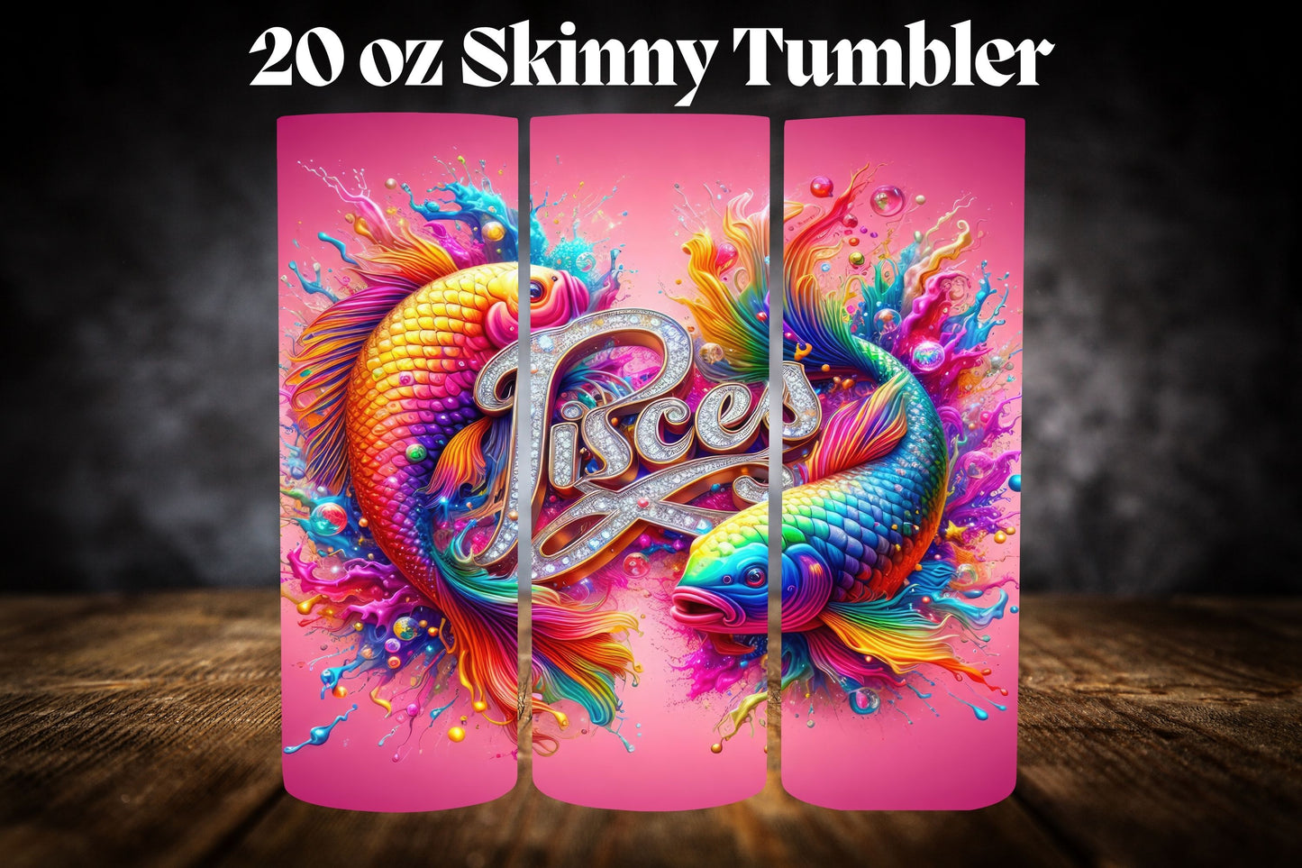 20oz Tumbler- Zodiac-Pink