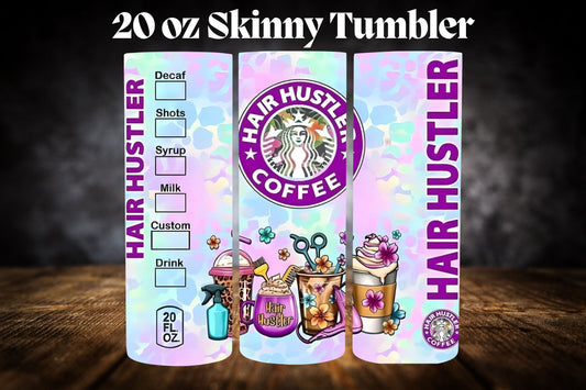 20oz Tumbler- Hair Hustler Coffee