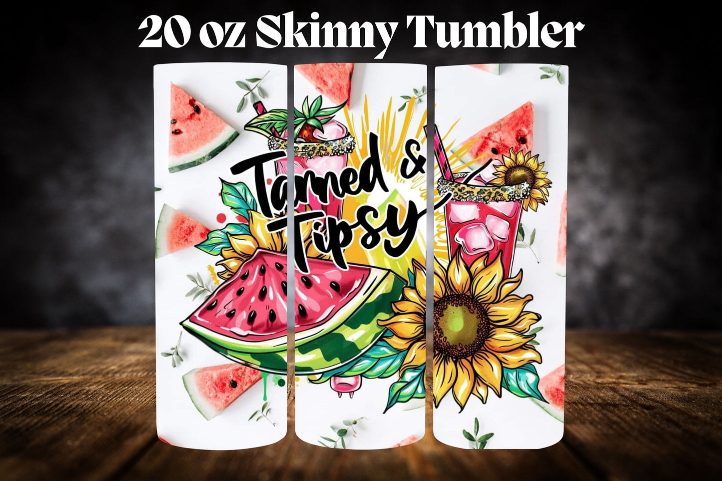 20oz Tumbler- Tanned & Tipsy