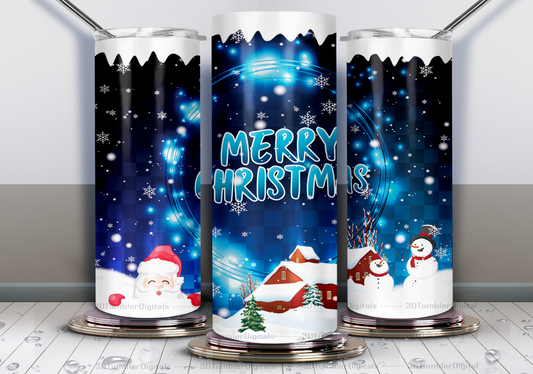 20oz Tumbler- Christmas Night Sky
