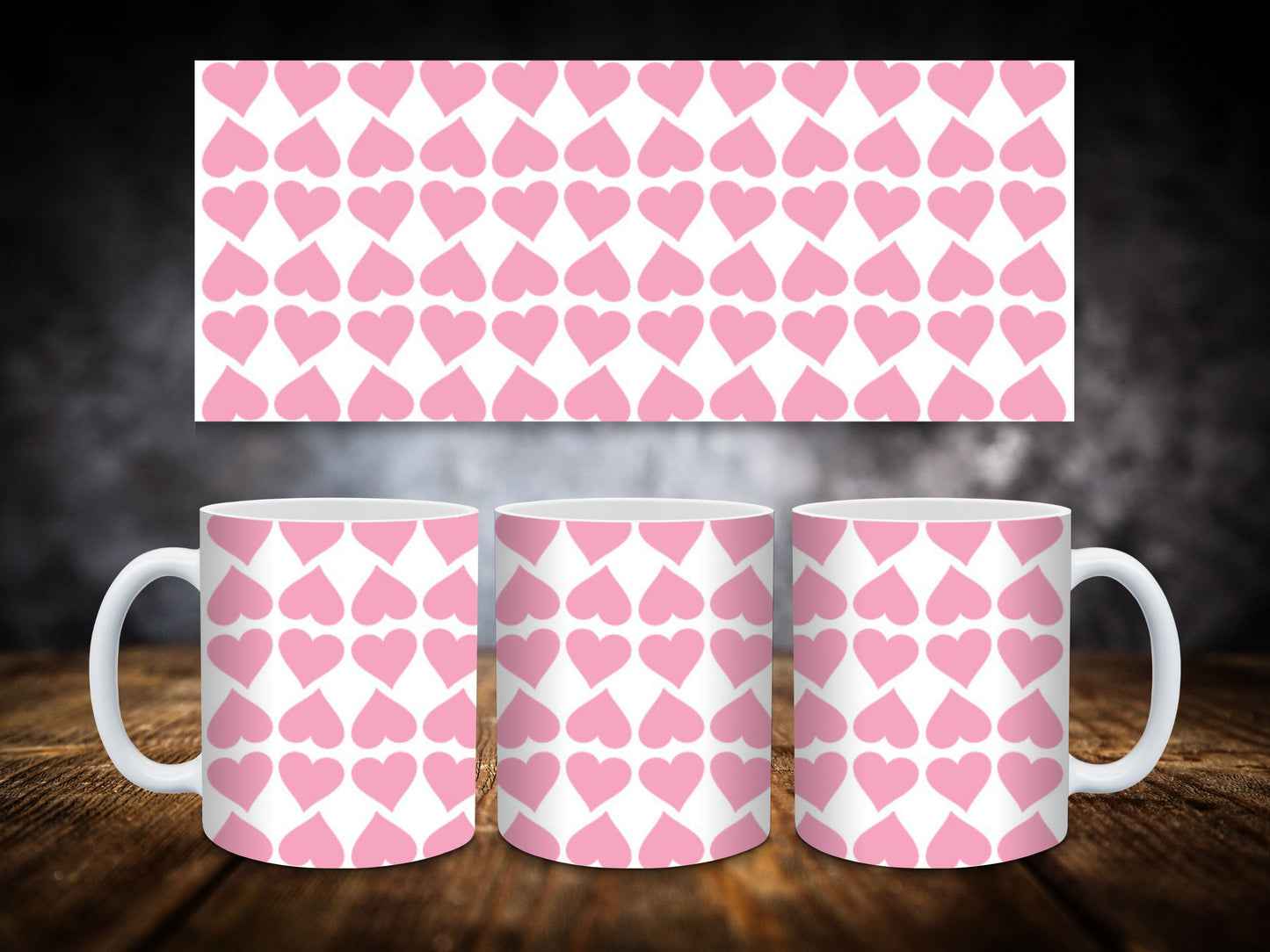 Coffee Mugs-Hearts Themed